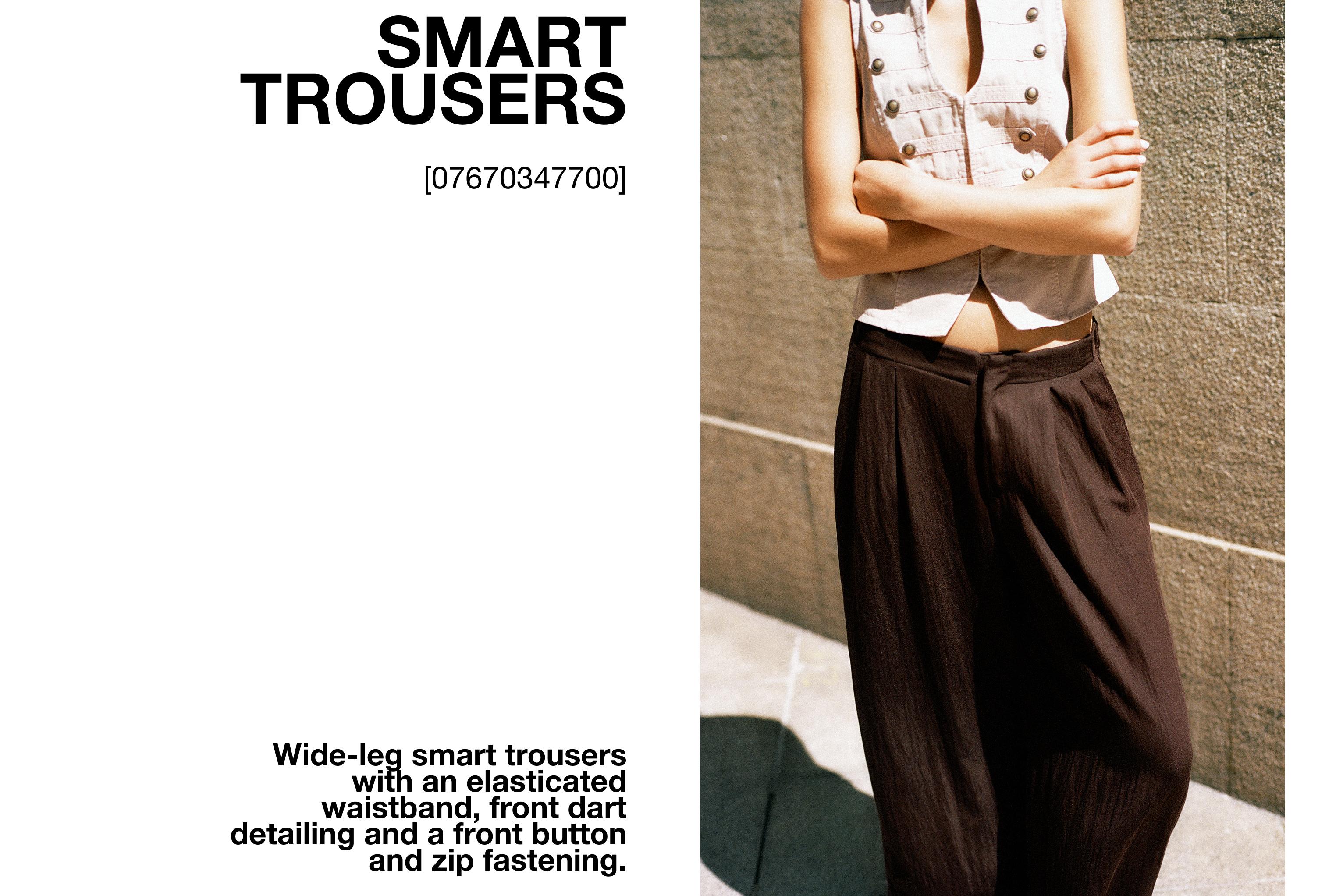 Darted smart trousers — Brown