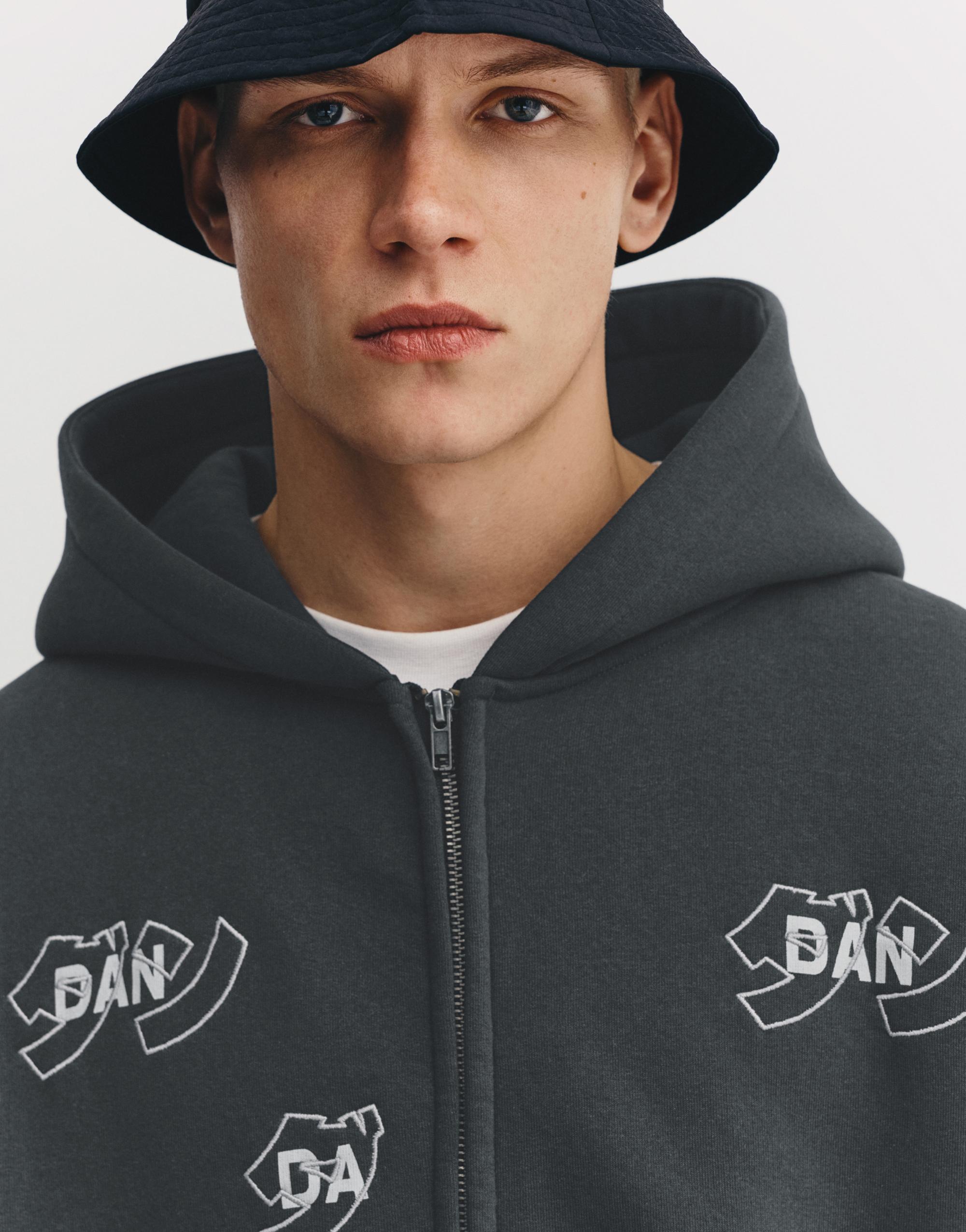 Dan Da Dan fermuarlı kapüşonlu sweatshirt - Görsel 15