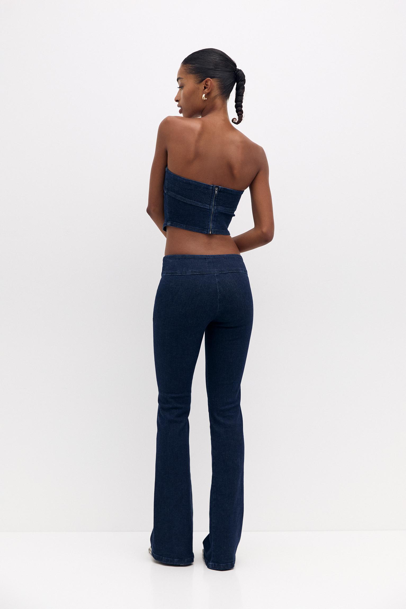 Low store rise flare jeans