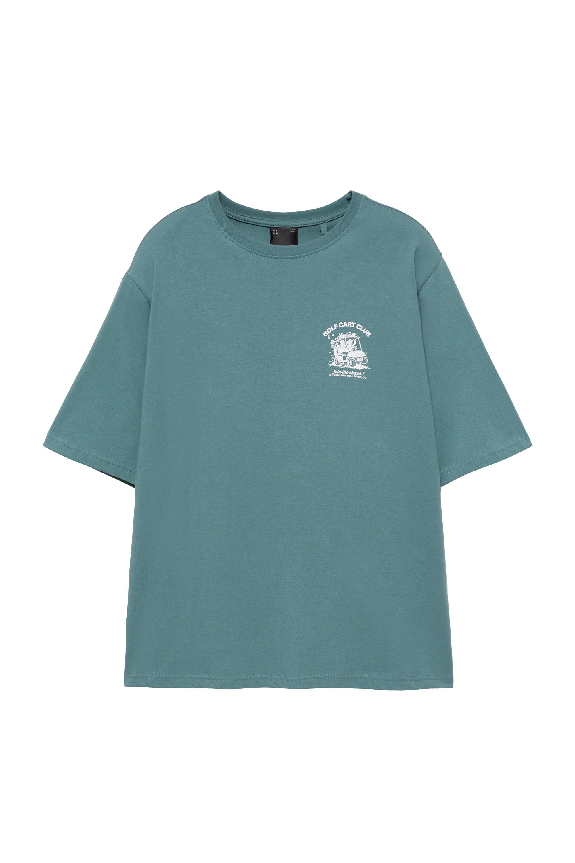 Pull&Bear Golf Cart Club Tişört görsel 5