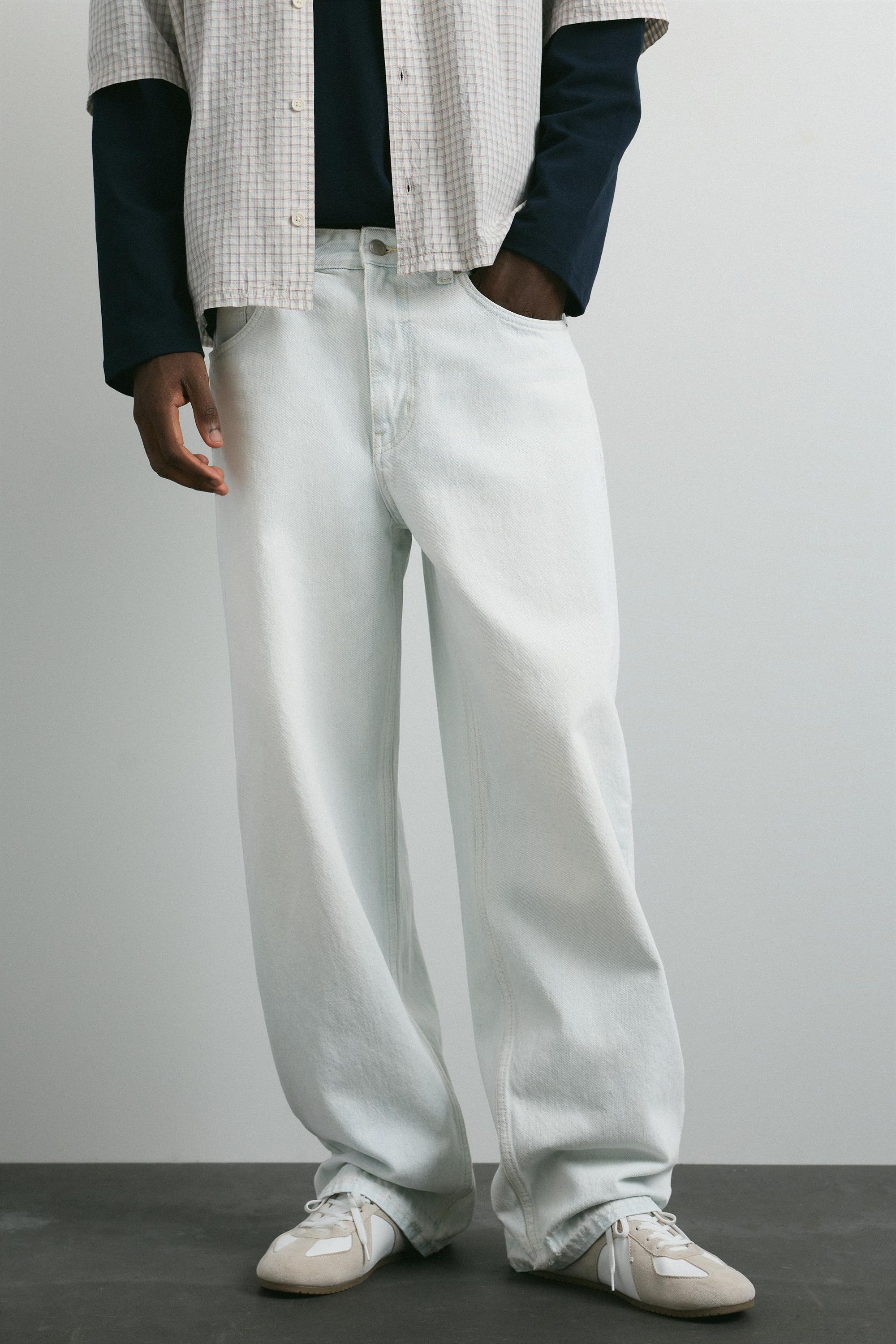 Wide-leg jeans — Pale indigo