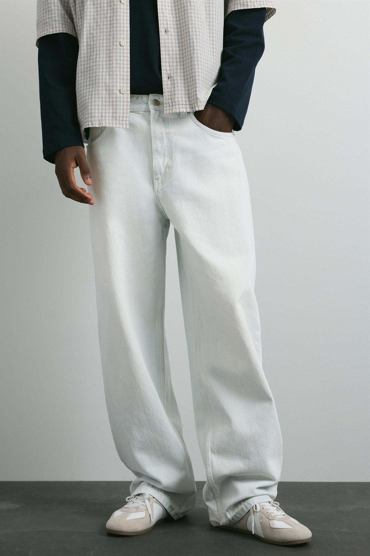 Wide-leg jeans — Pale indigo