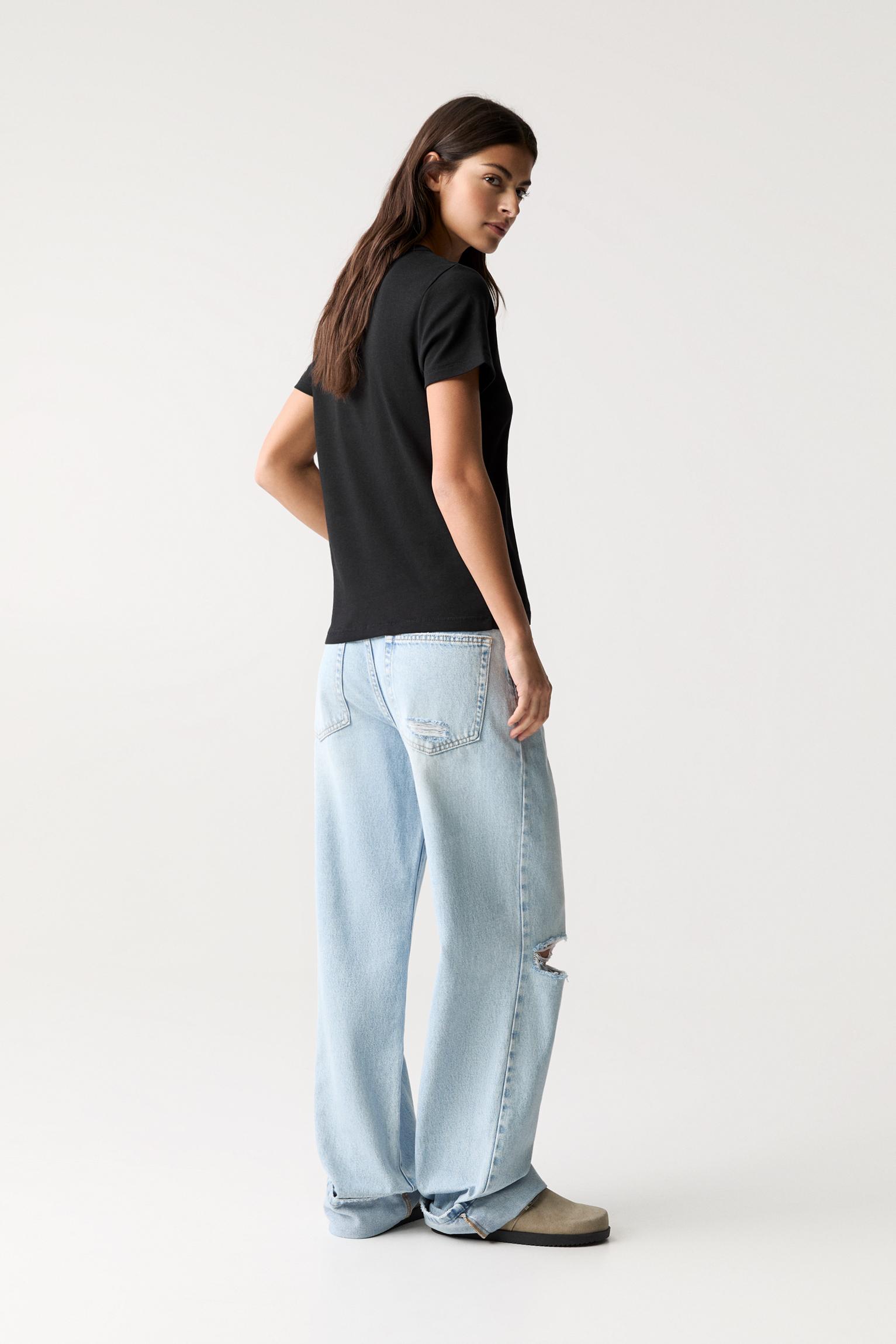 Basic short sleeve T-shirt — Black