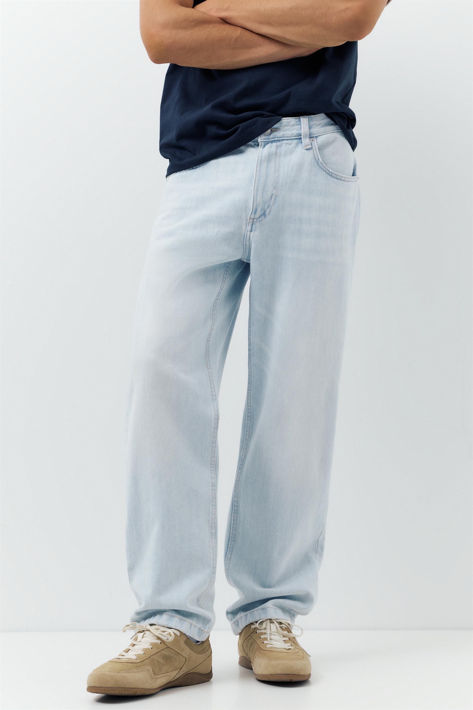 Straight-leg jeans — Pale indigo