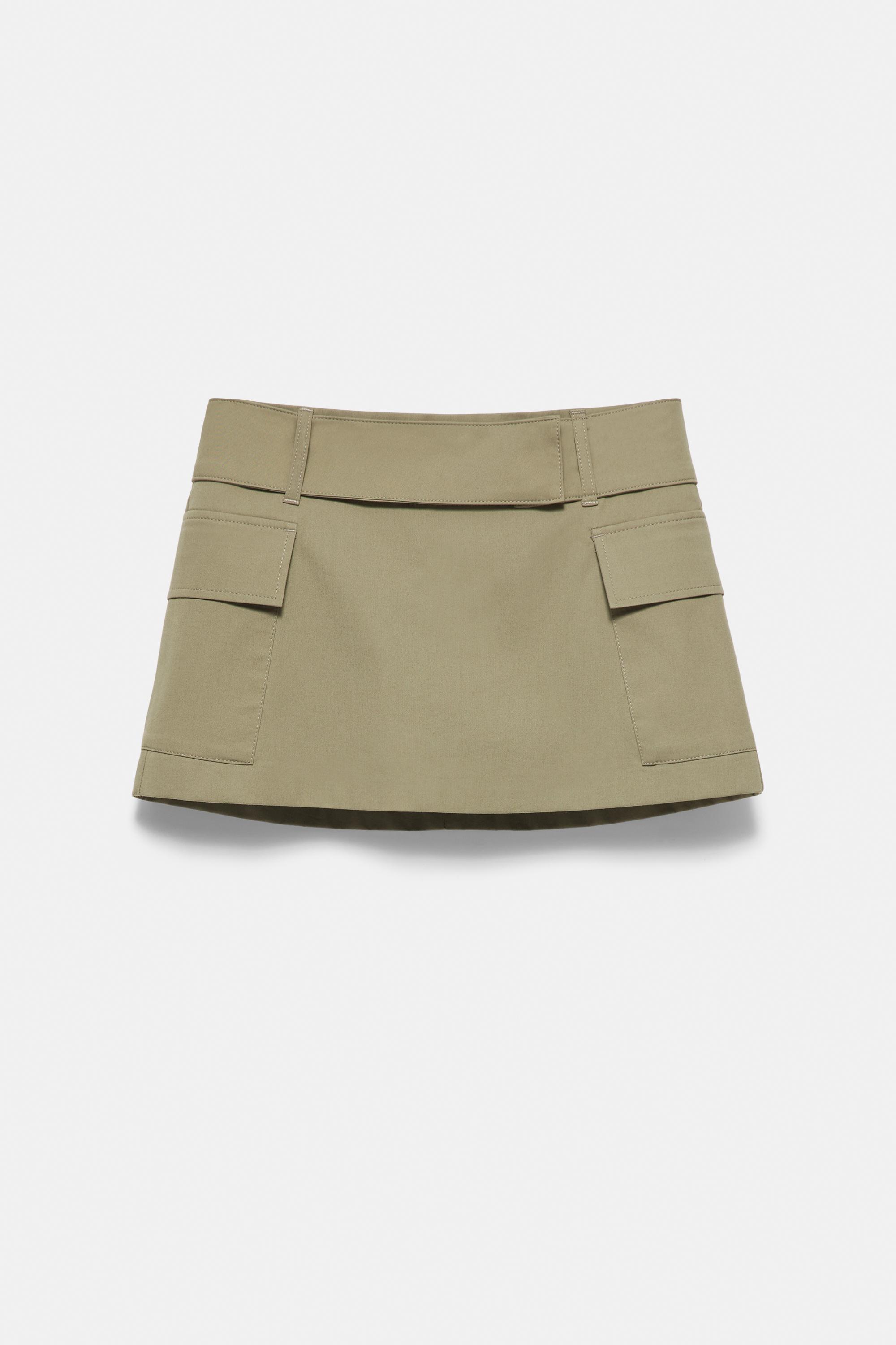 Cargo skort — Hunting green