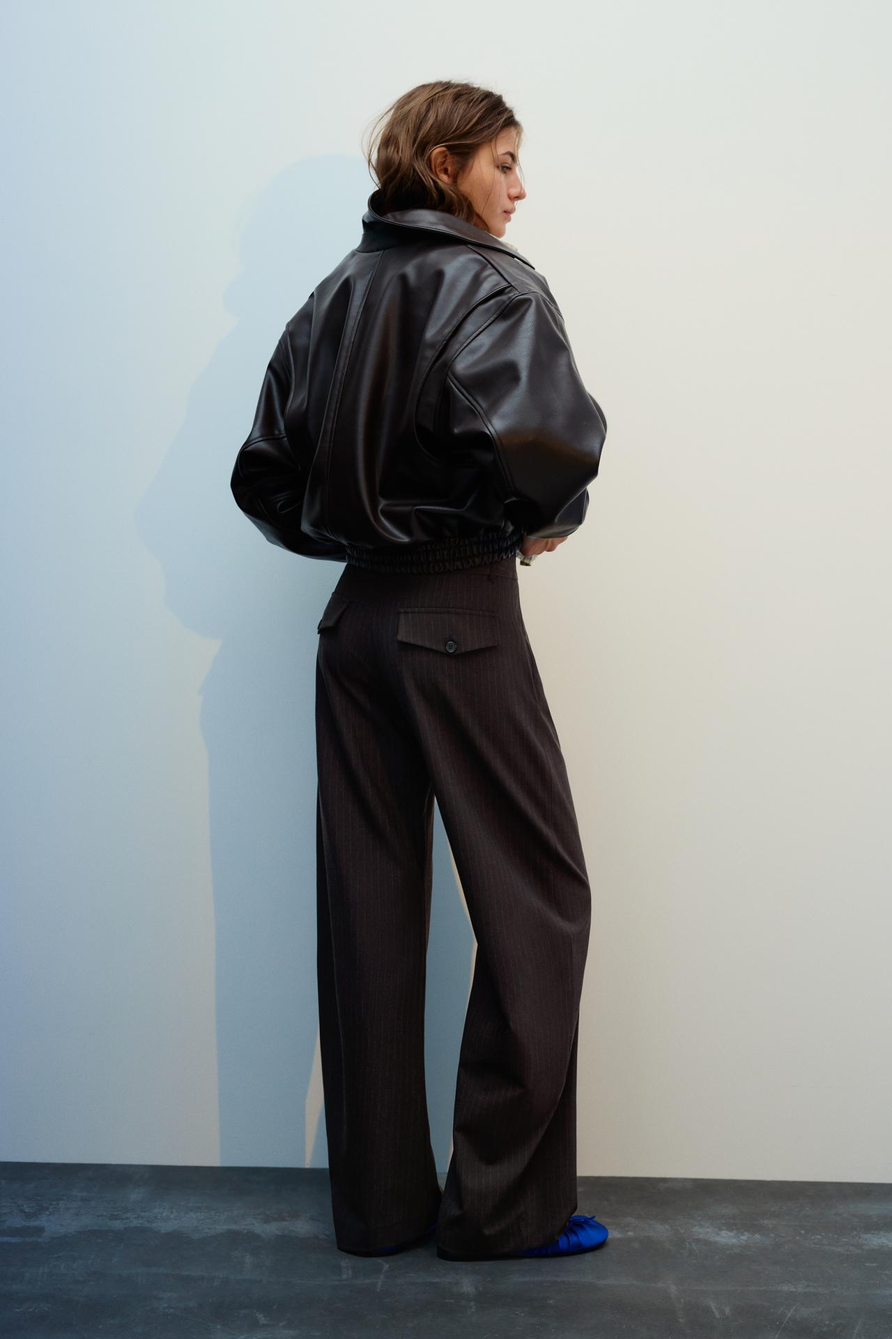 Barrel smart trousers — Brown