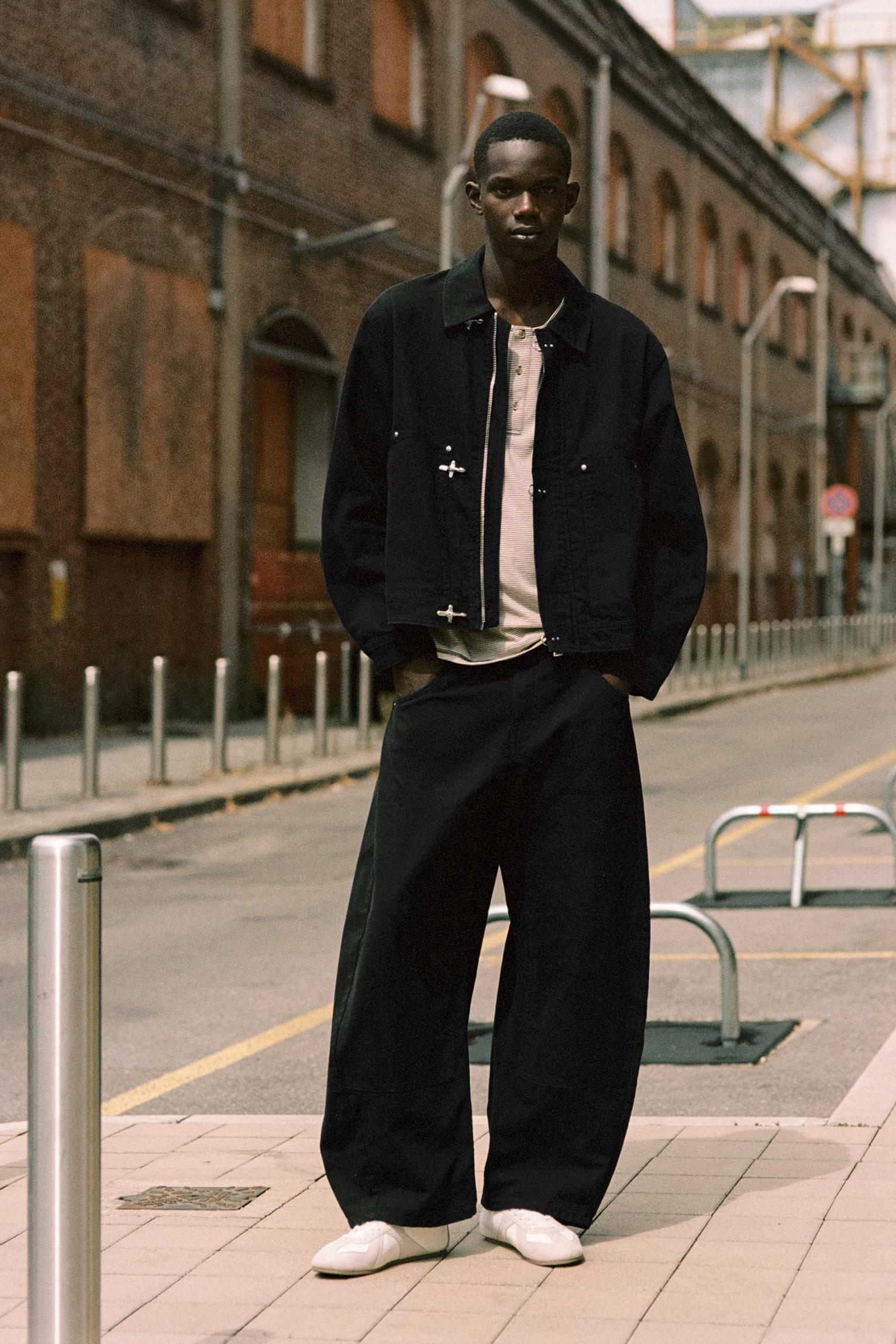 Double-leg trousers — Black