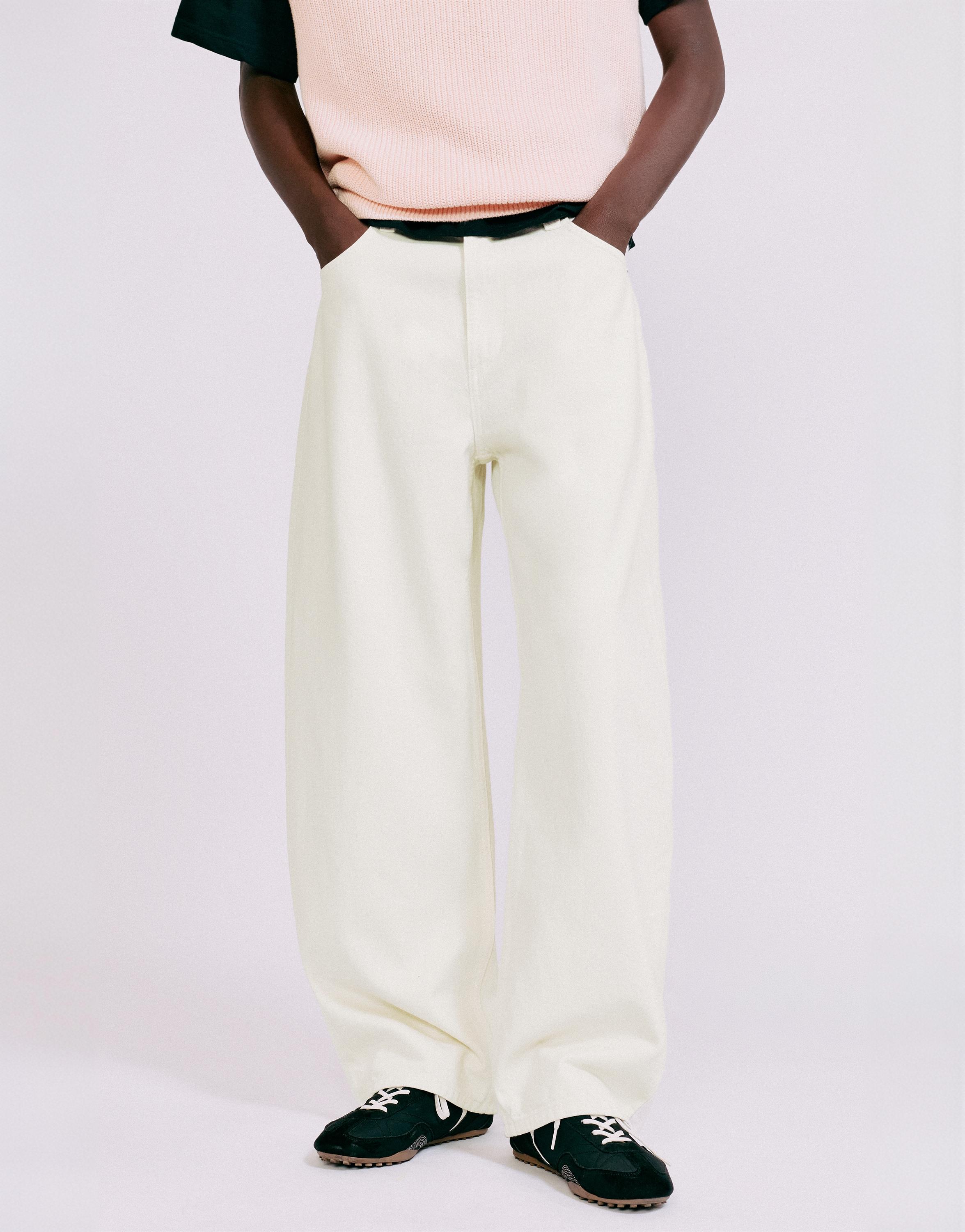 Baggy balloon jeans — White