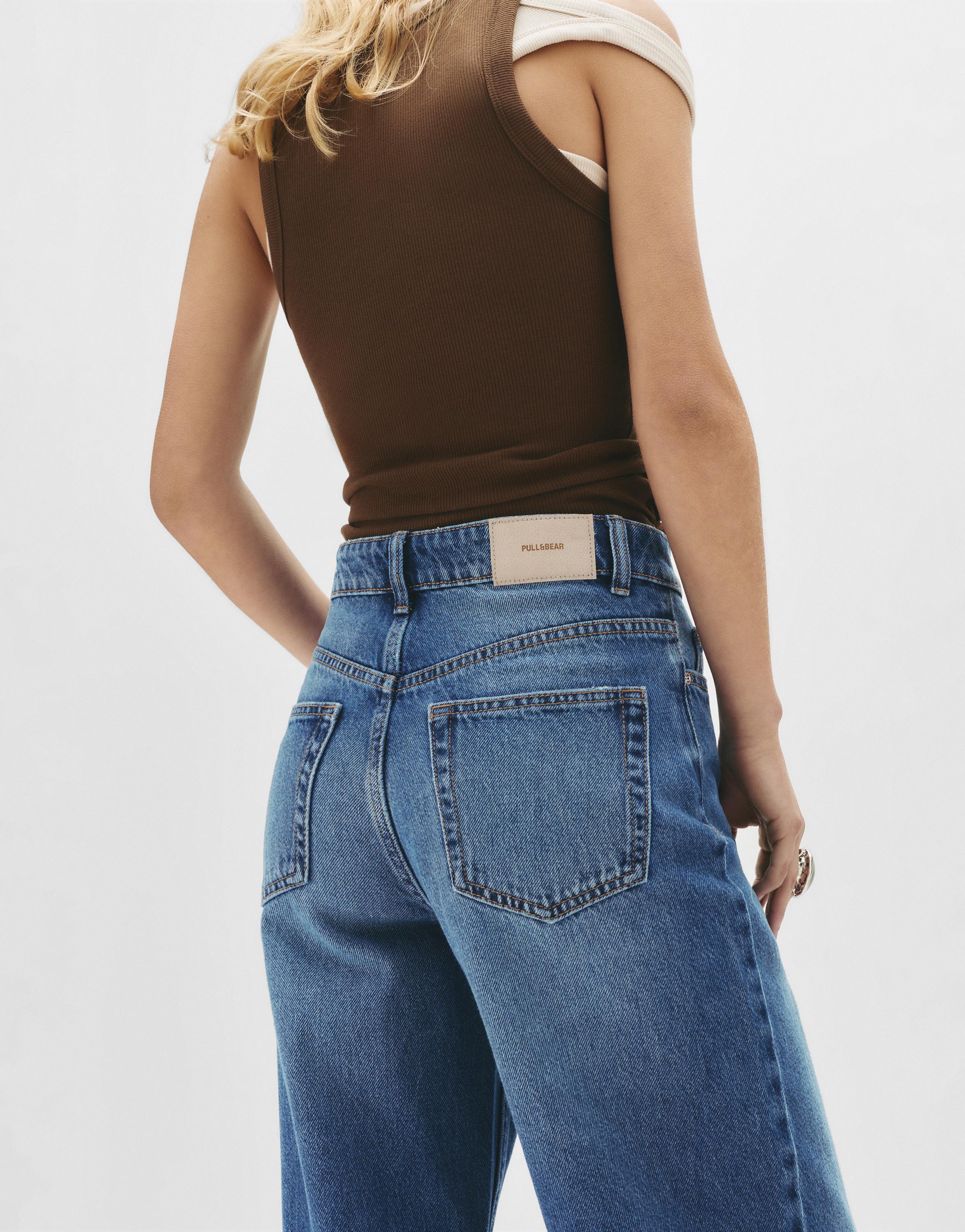 Wide leg yüksek bel jean - Görsel 165