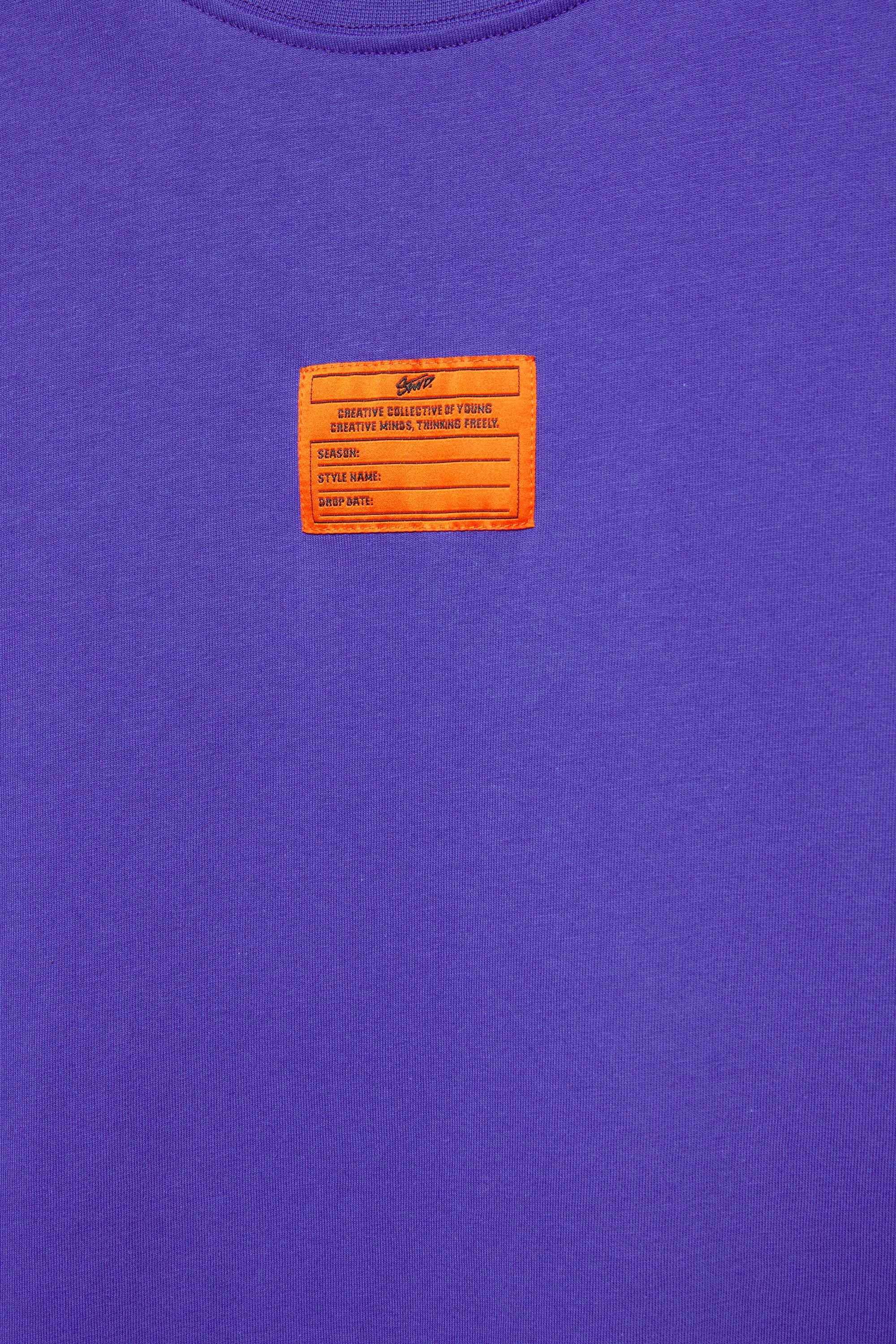 STWD label T-shirt — Mulberry