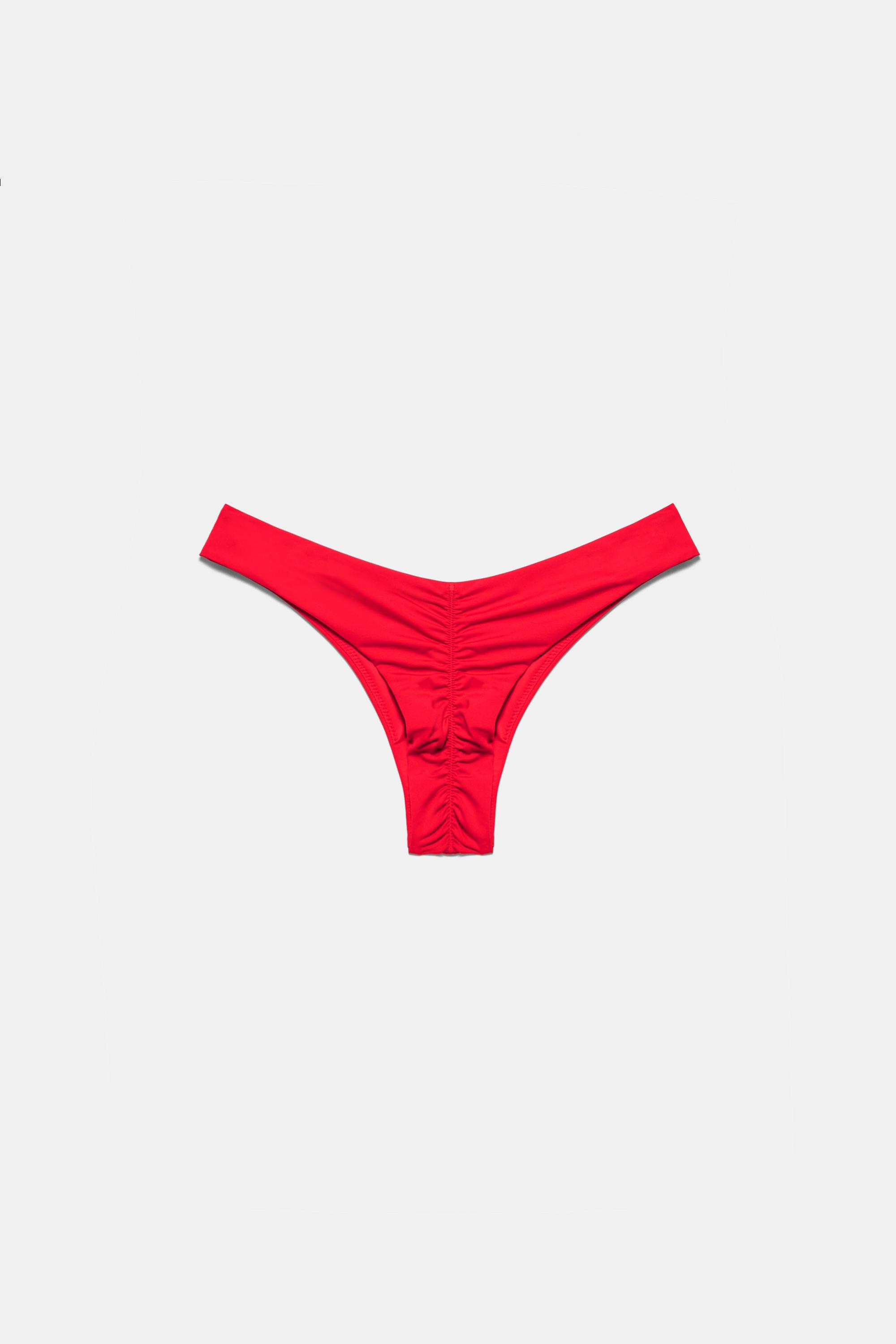 Brazilian bikini briefs — Bright red