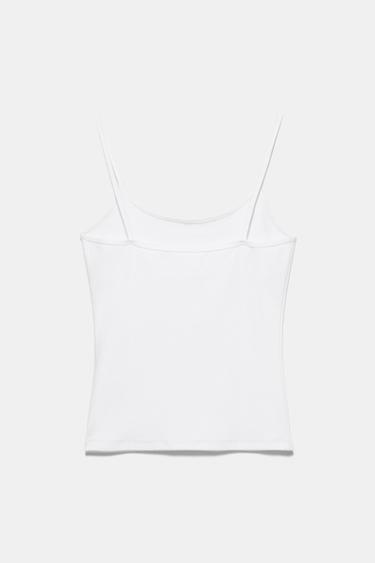 Thin strap top — White 7