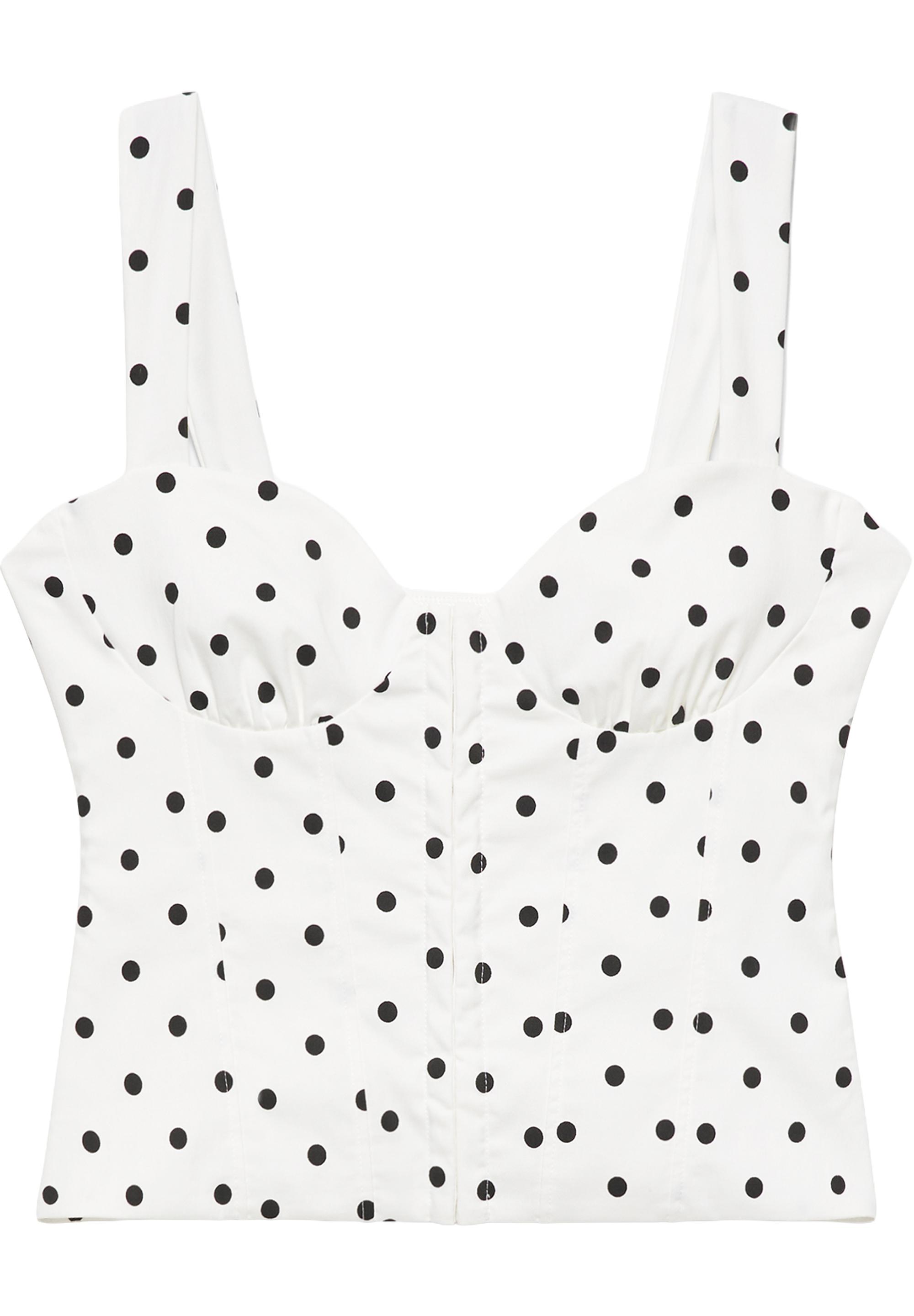 Strappy corsetry-inspired top — Print 1
