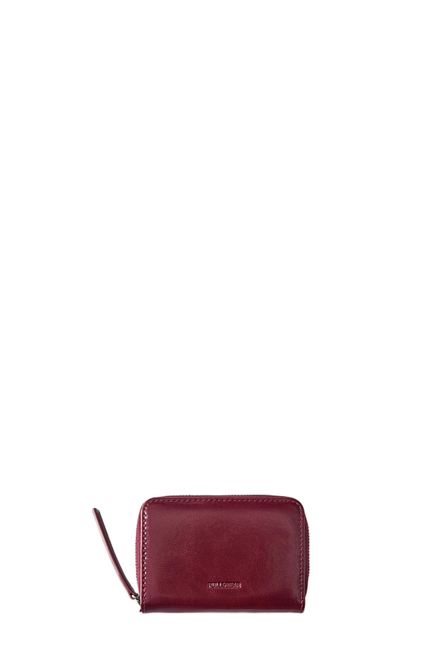 Plain wallet — Maroon