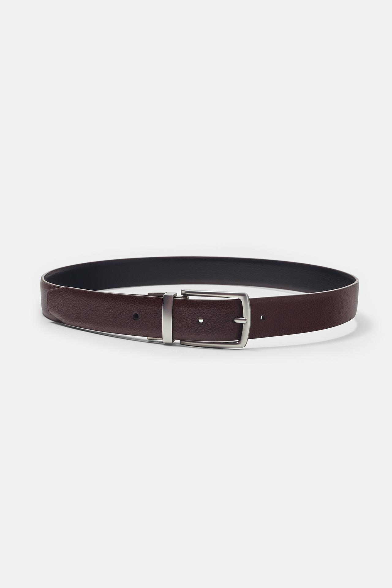 Reversible leather effect belt — Others