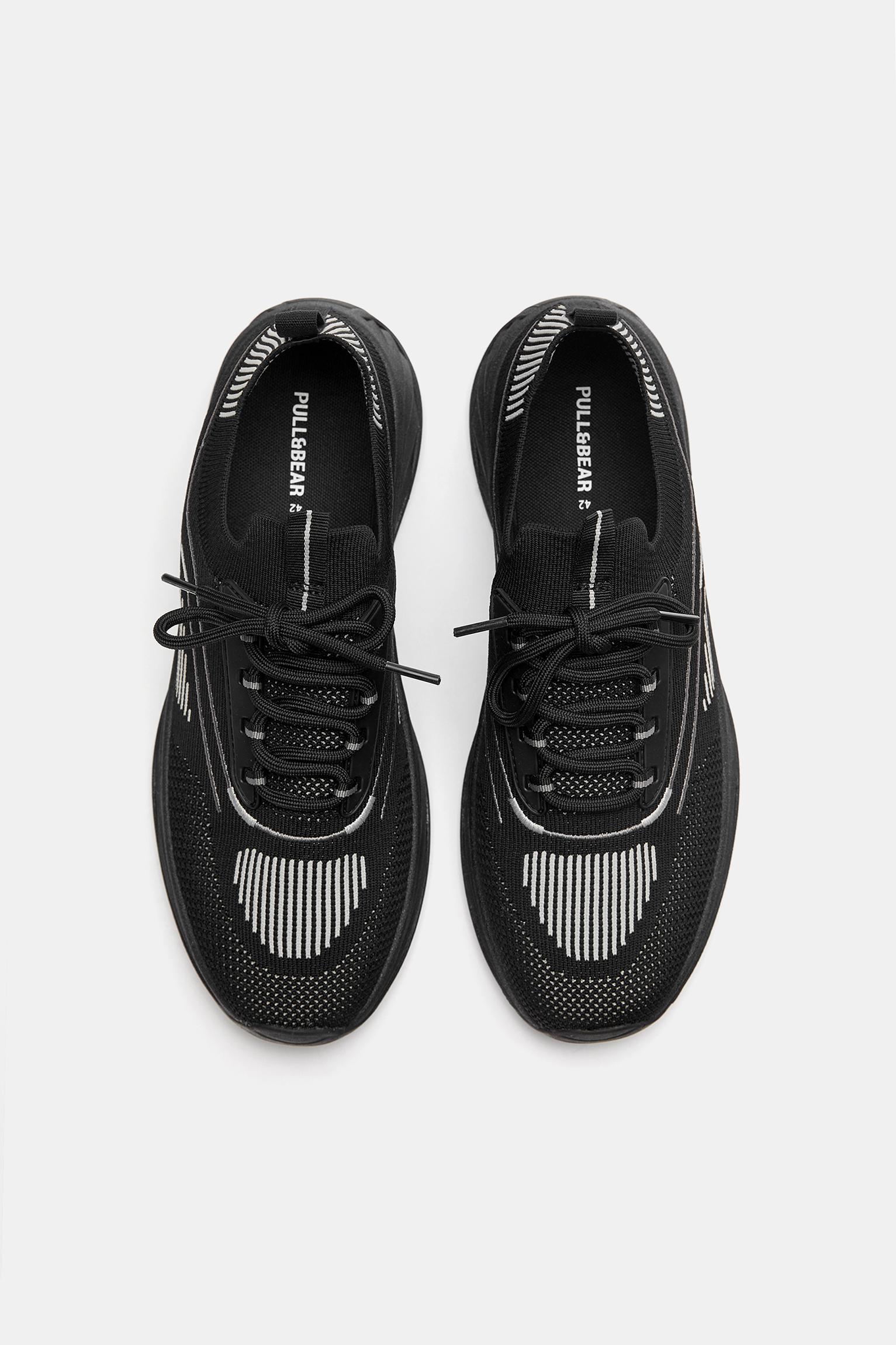 Fabric trainers — Black
