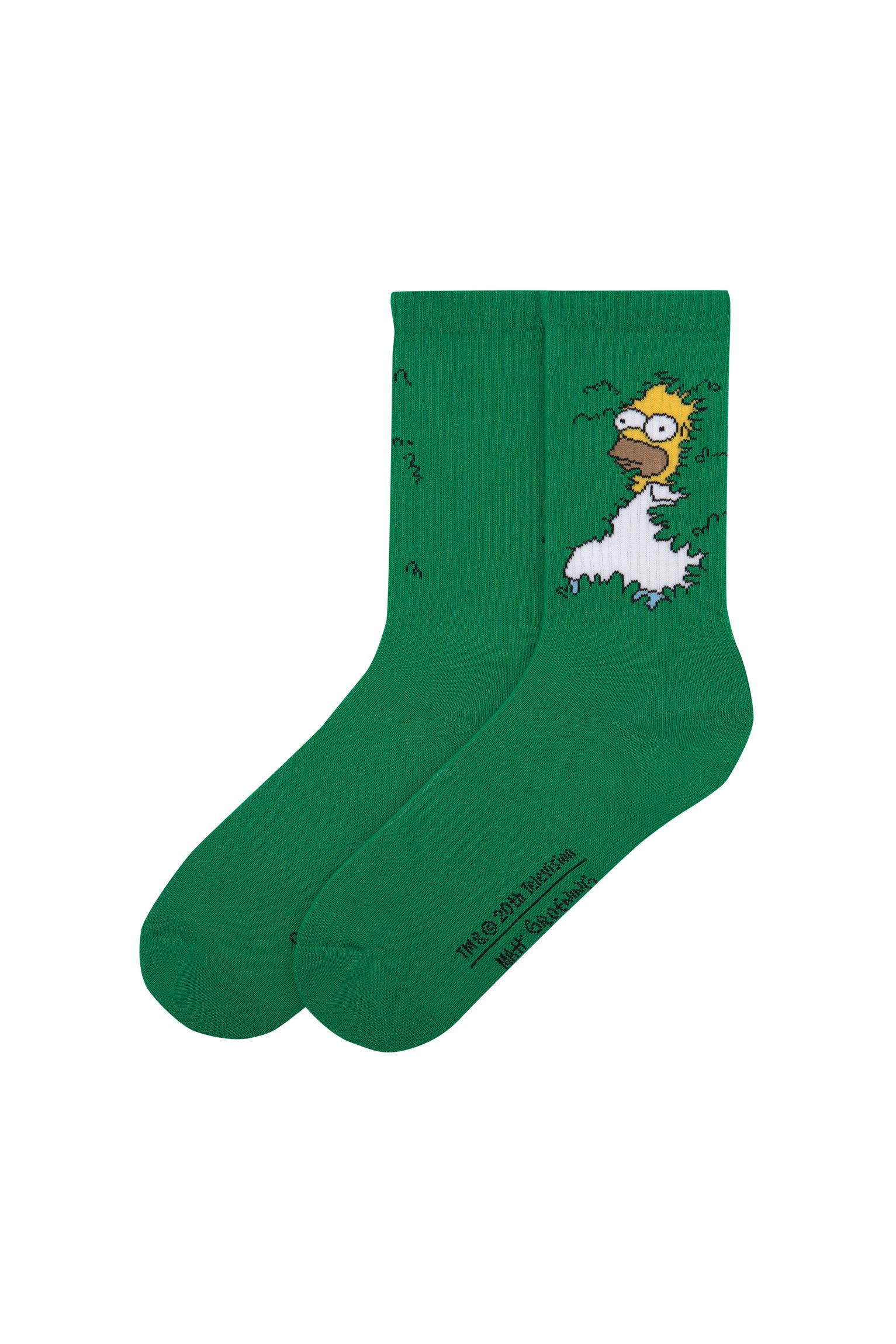 Pull&Bear Homer Simpson uzun çorap görsel 5