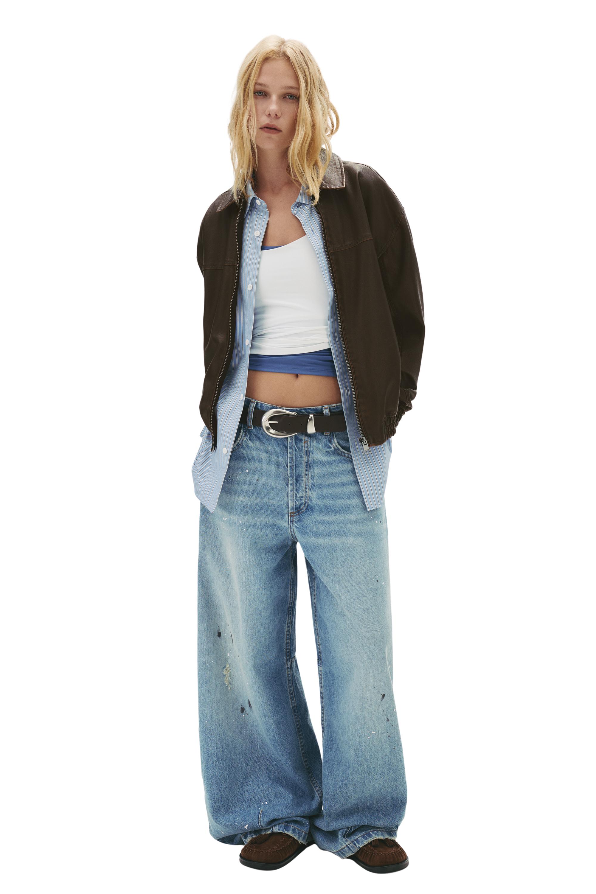 Suni Deri Baba Kesim Ceket - Görsel 97