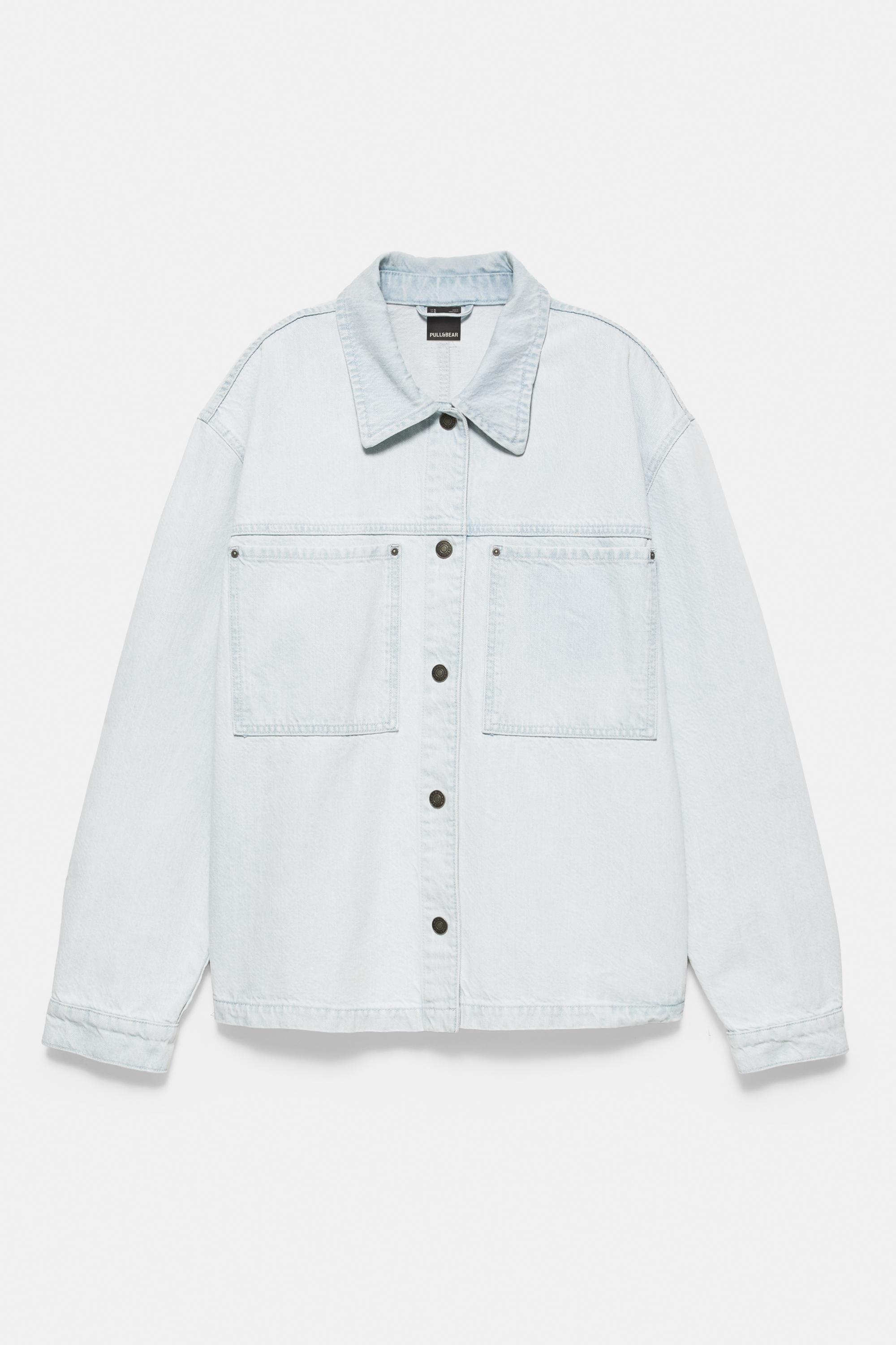 Denim overshirt — Sky blue