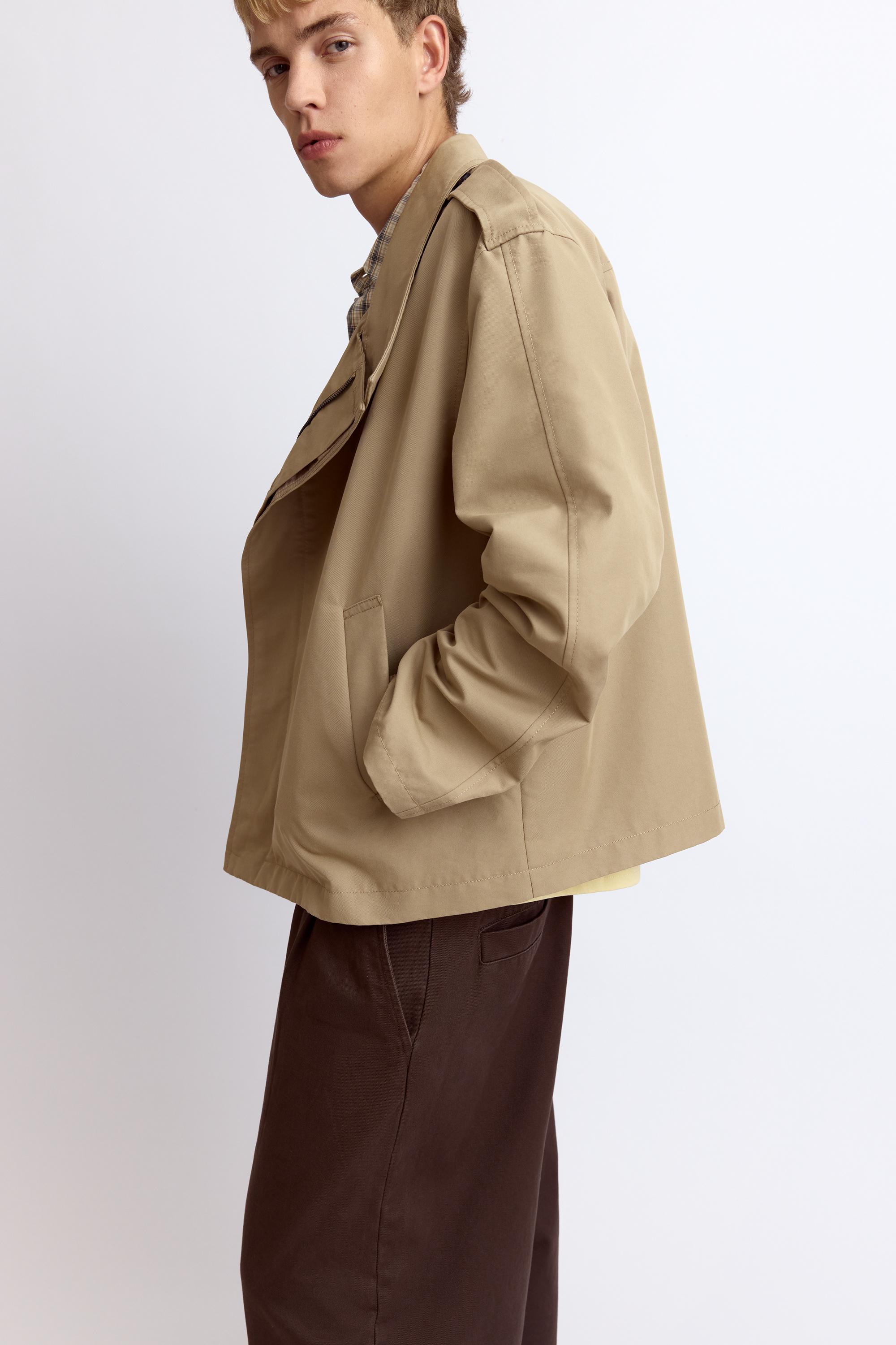 Pull&Bear Kısa trençkot görsel 5