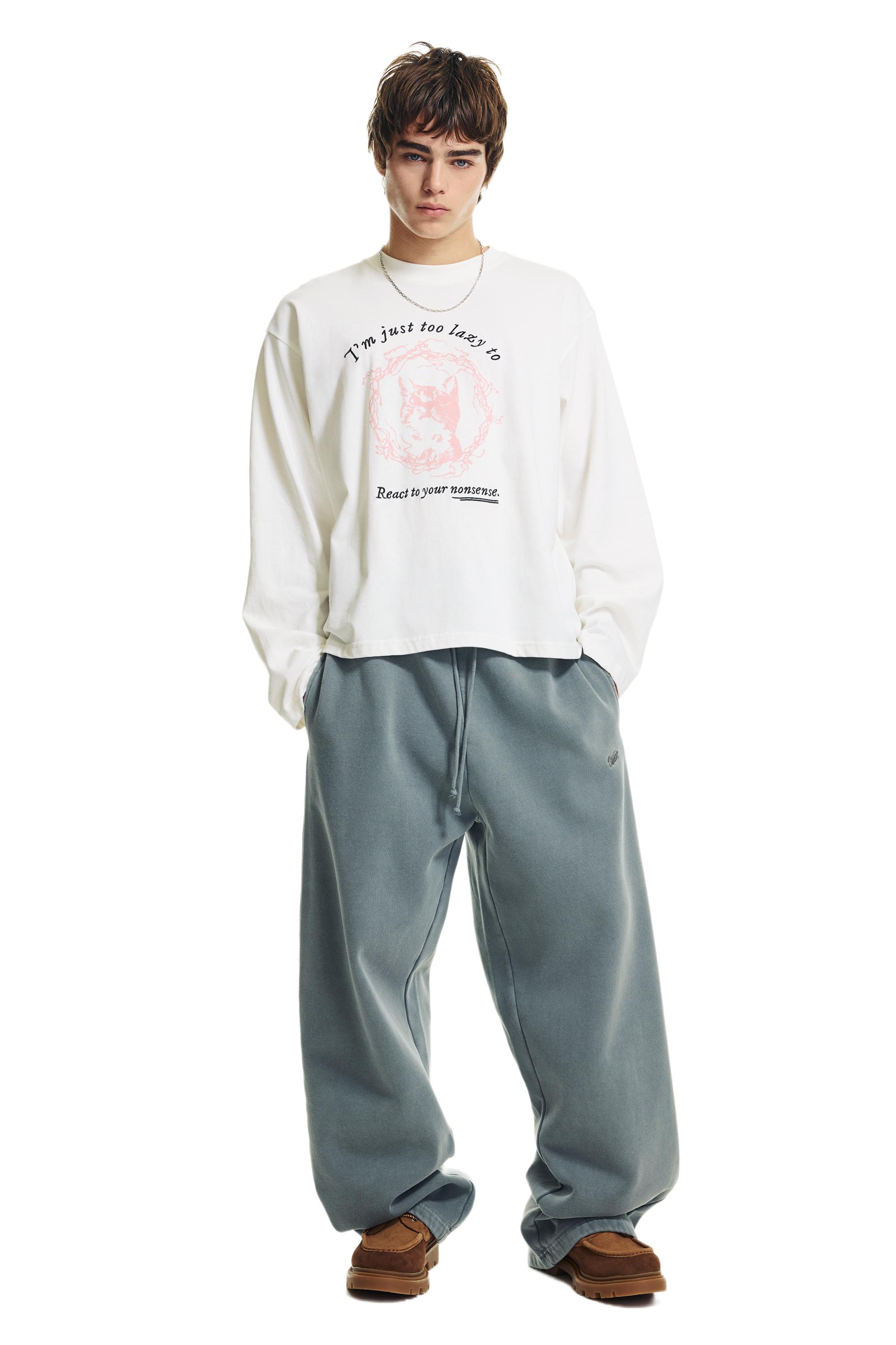 Kedi grafik baskılı t-shirt - Görsel 24