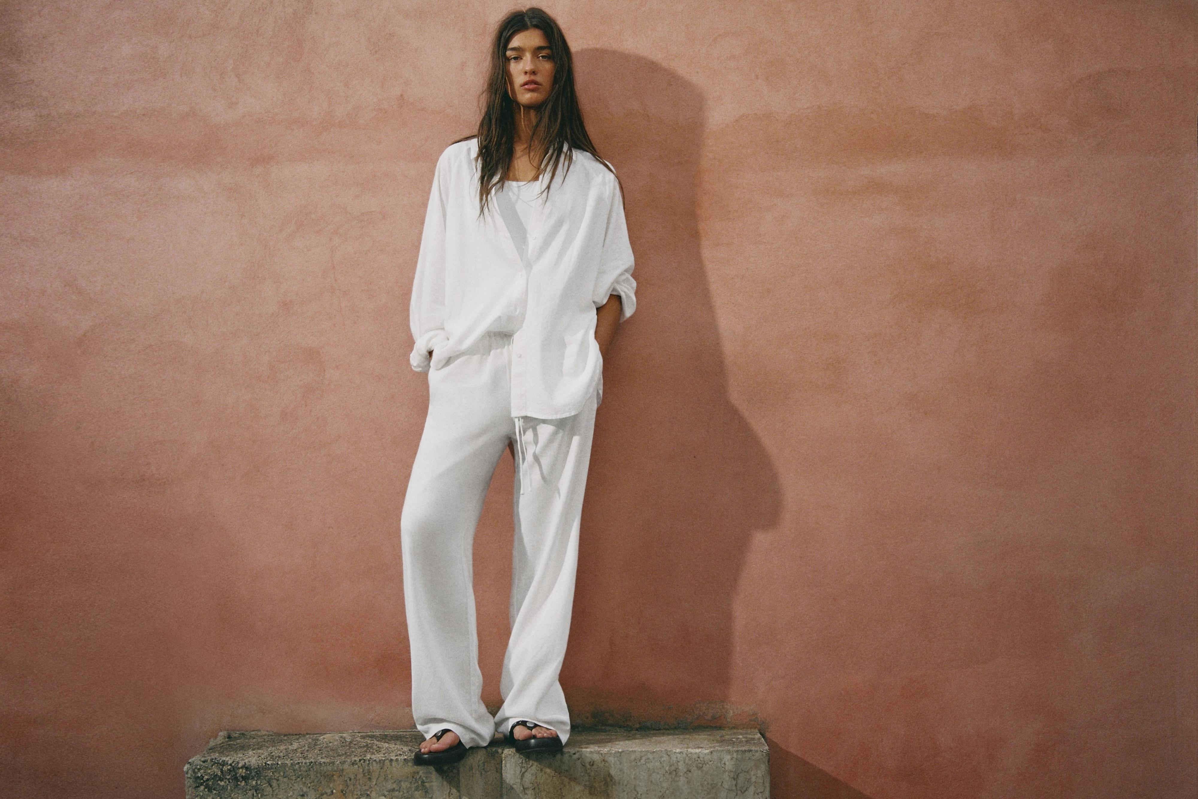 Ketenli rustik gömlek - Görsel 32