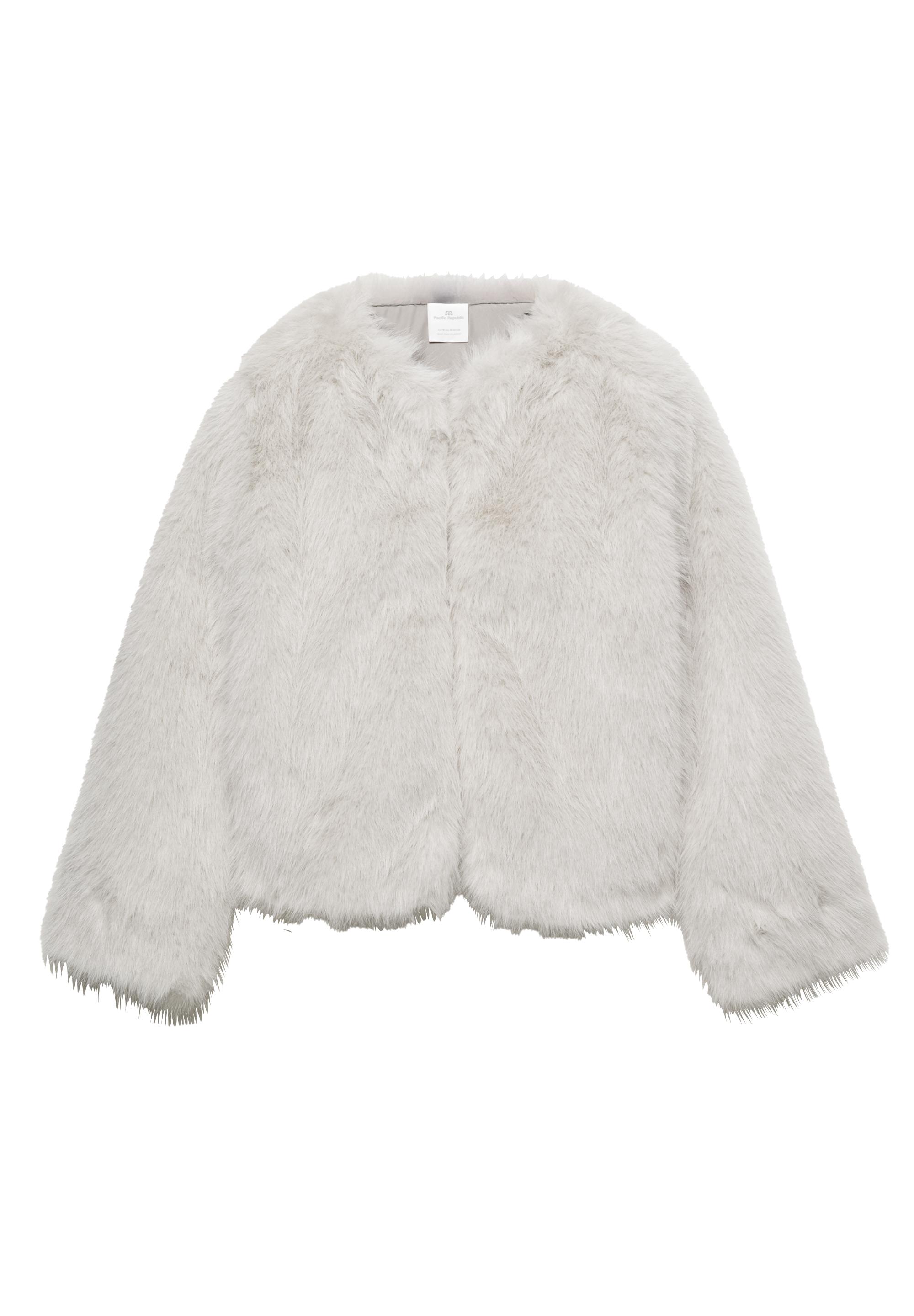 Suni kürk ceket - Görsel 4