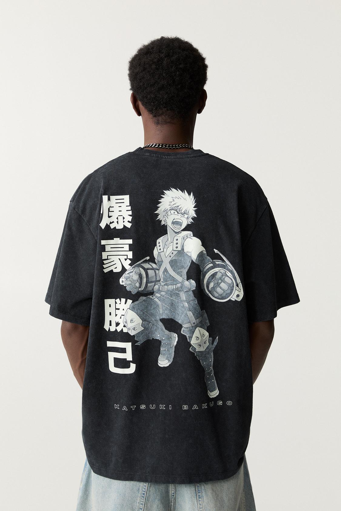 My Hero Tee Shirt Bakugo My Hero Academia T-shirt PULL&BEAR