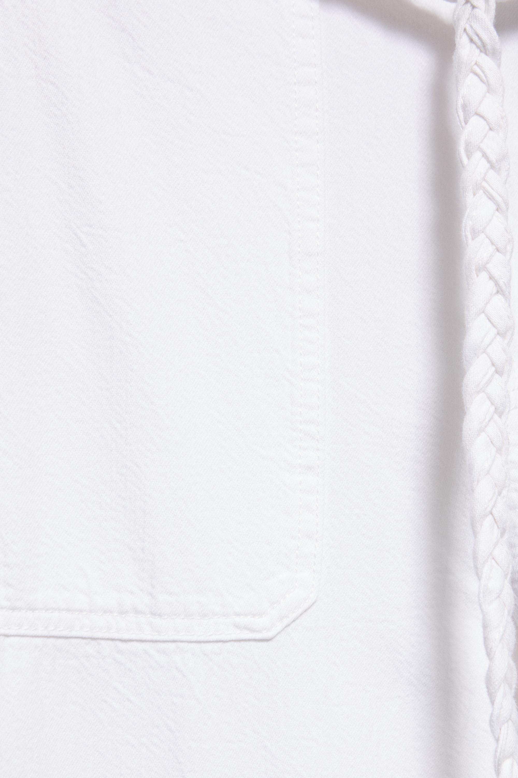 Balloon jeans with drawstring — White