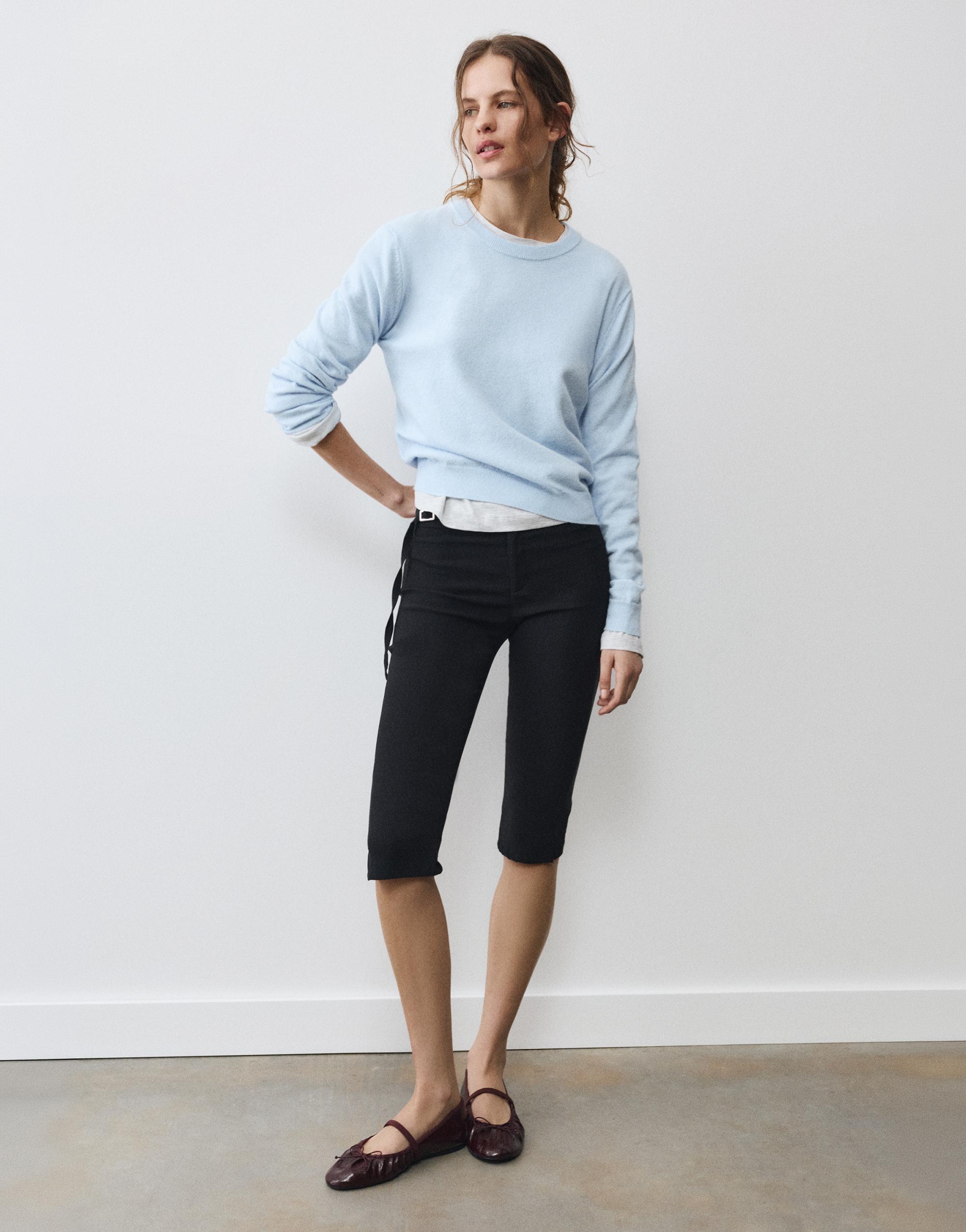 Soft knit jumper — Pale sky blue