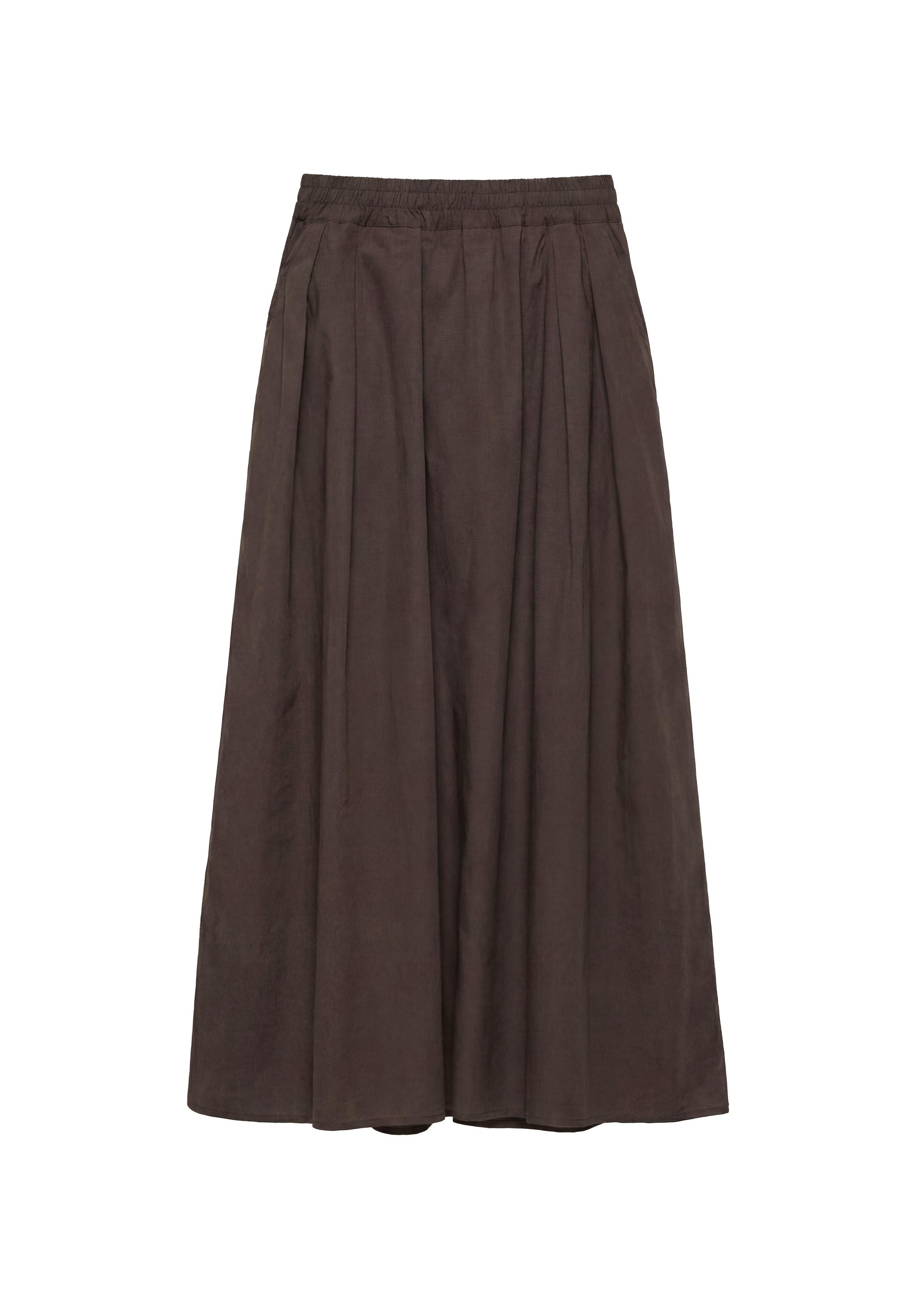 Long poplin skirt