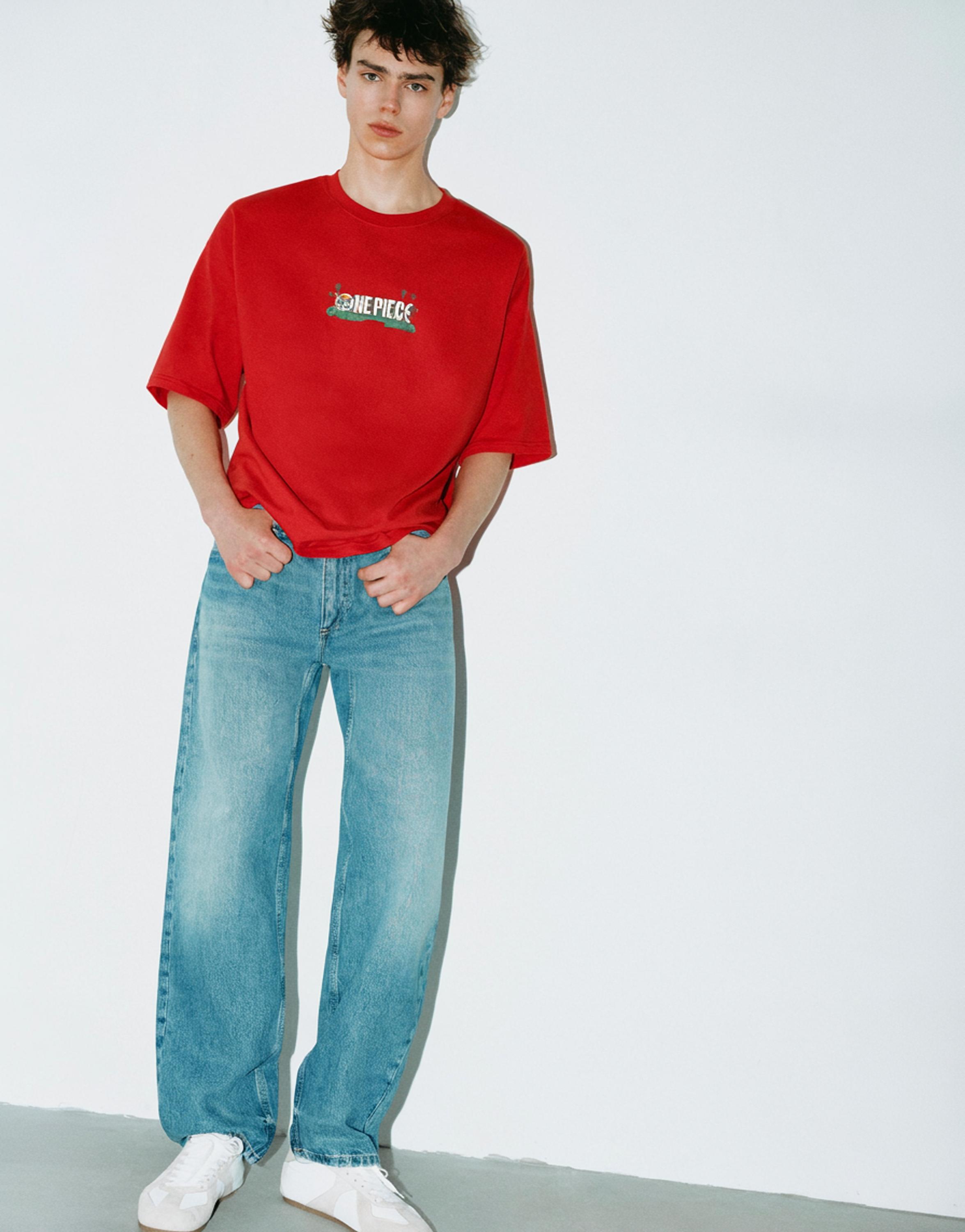 One Piece relaxed fit T-shirt — Reddish