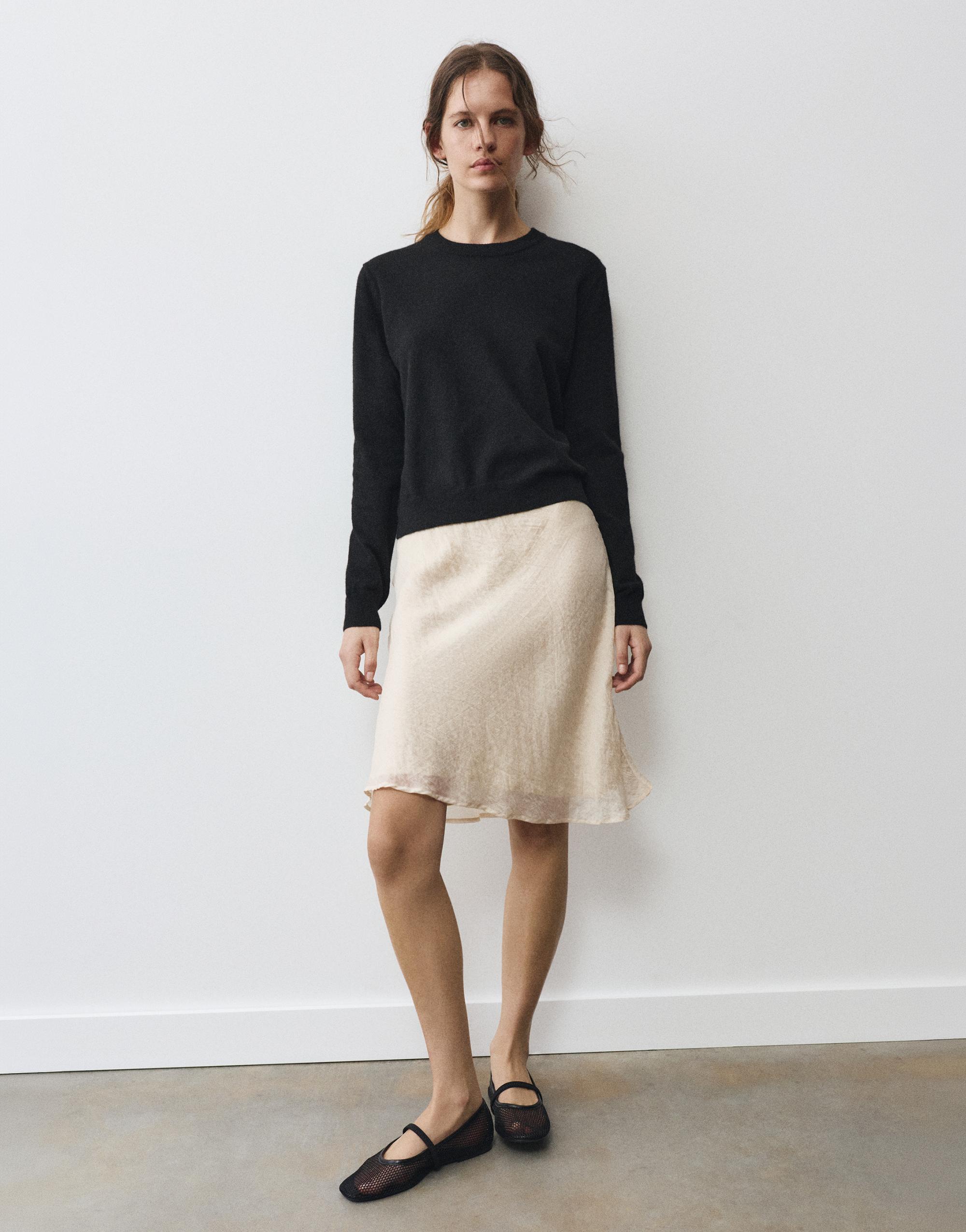 Soft knit jumper — Black