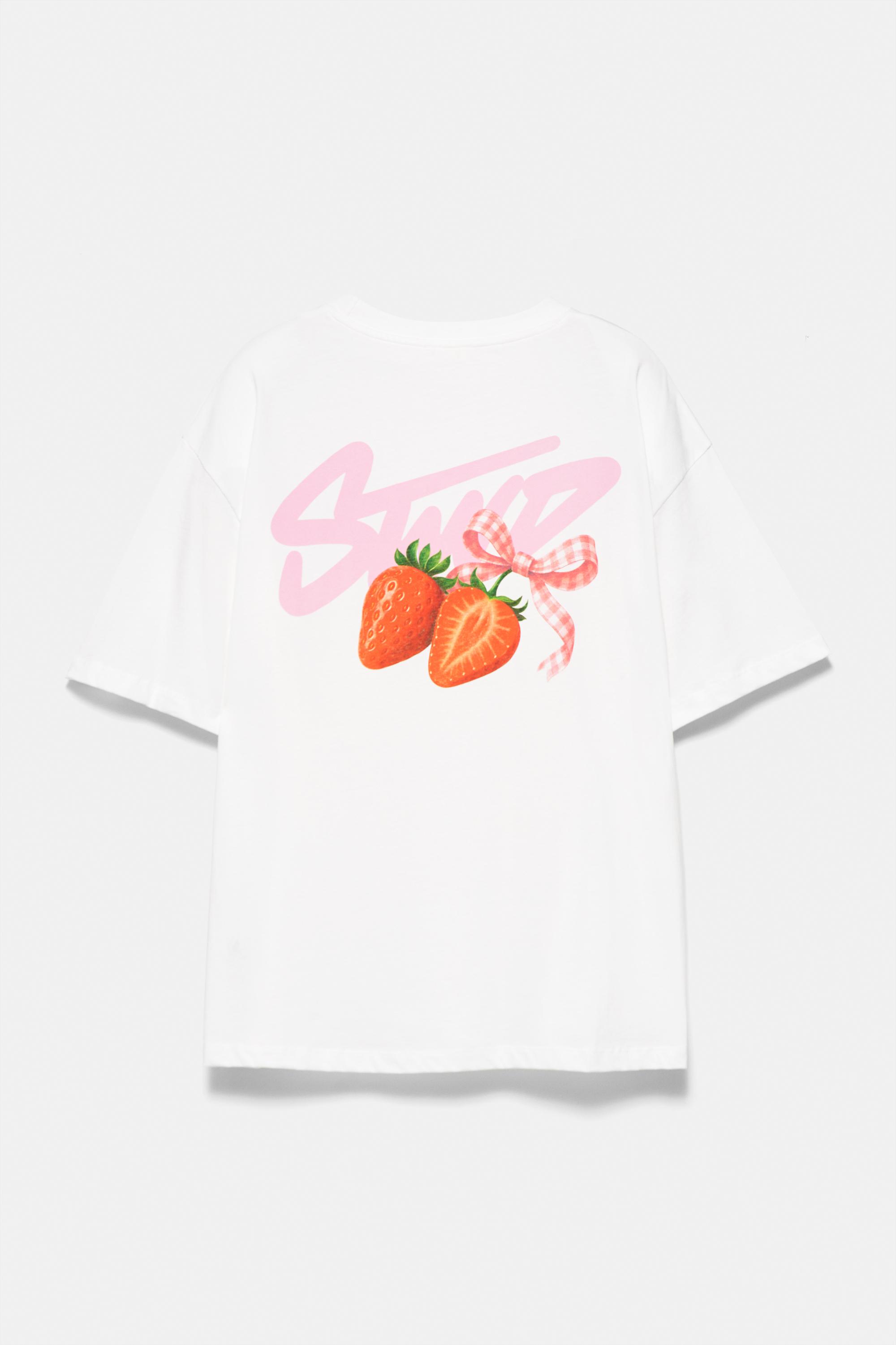 STWD strawberry graphic T-shirt — White