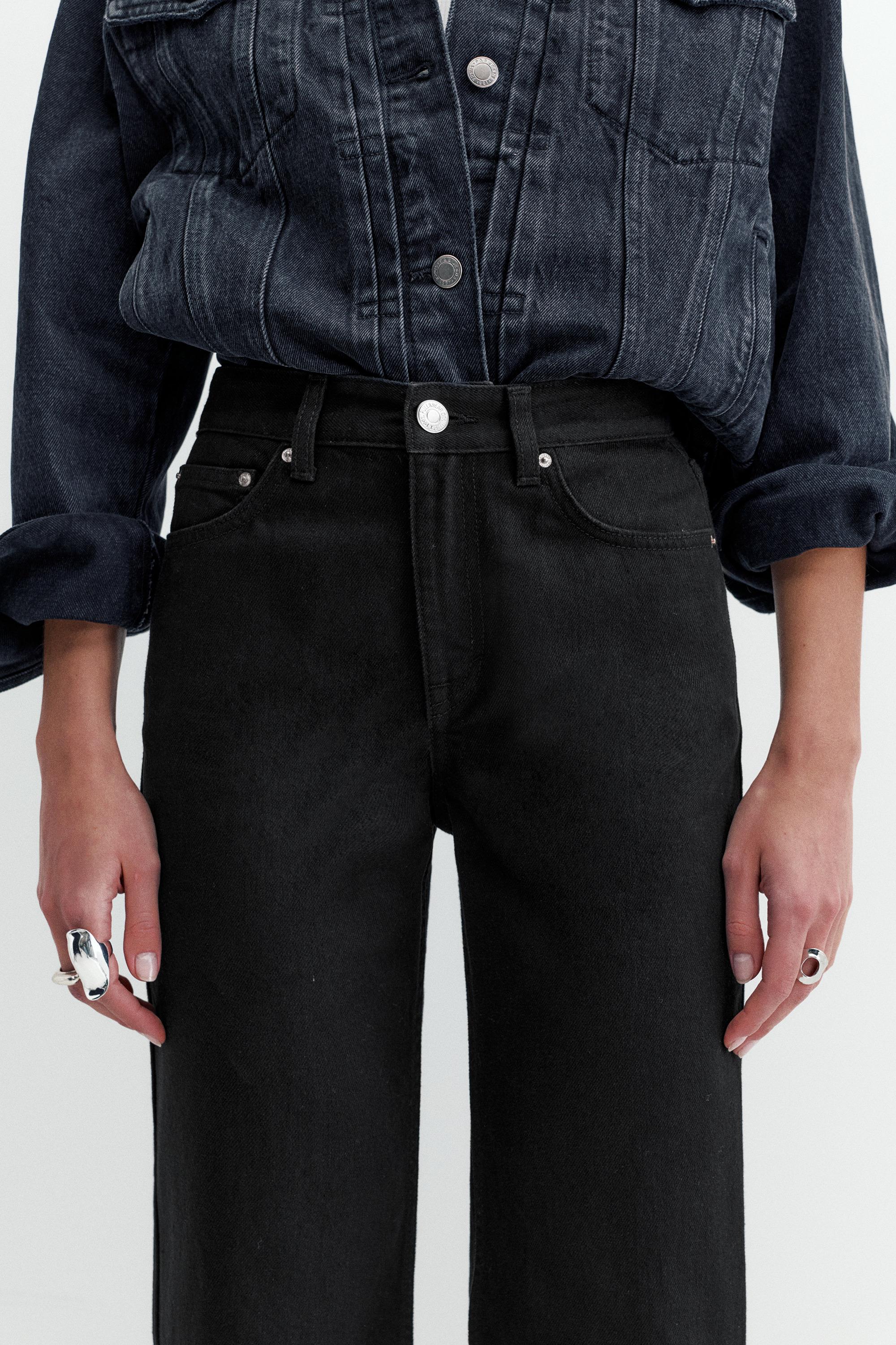 Yüksek bel geniş paça jean - Görsel 60