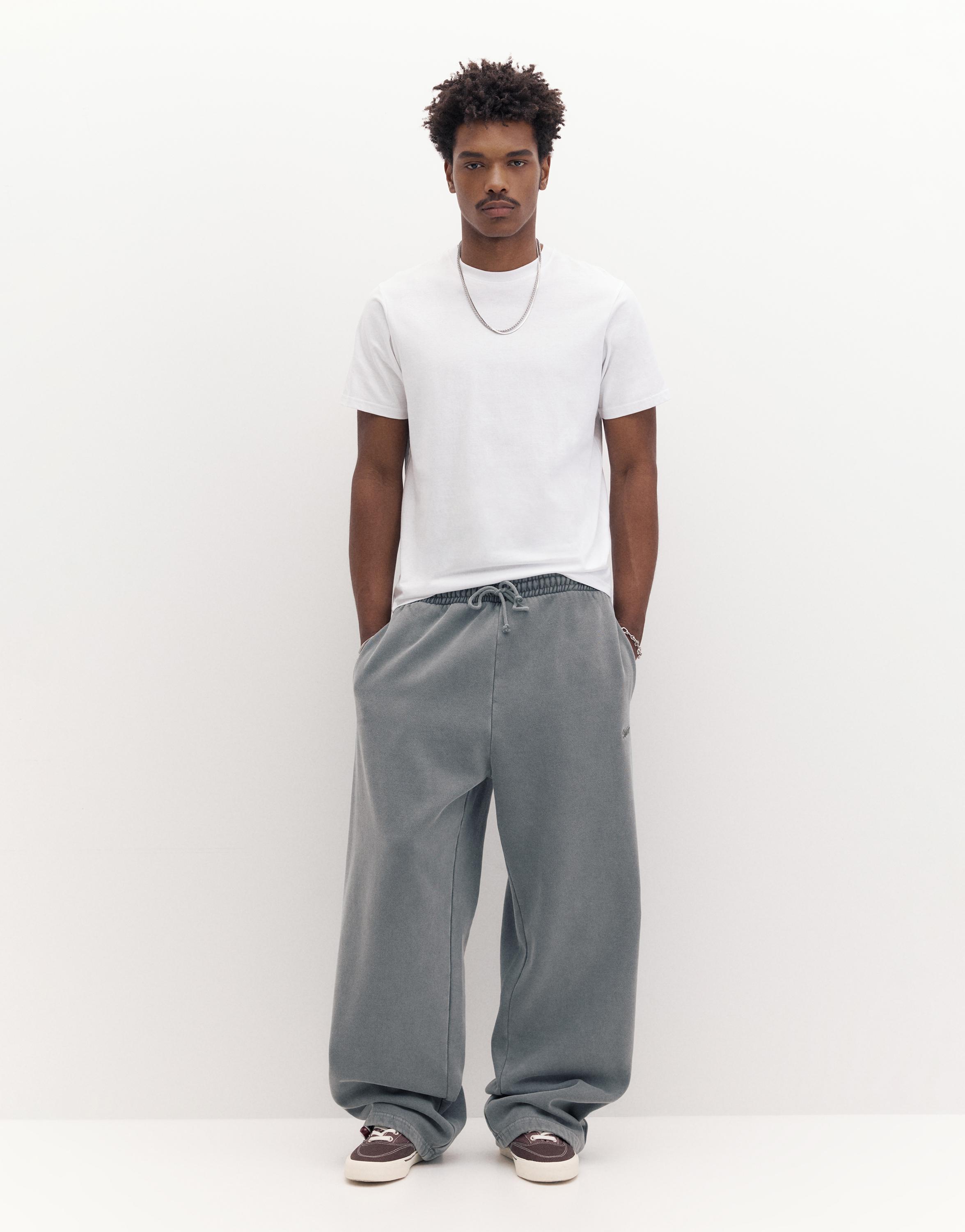 Basic kısa kollu pamuklu tişört - Görsel 12