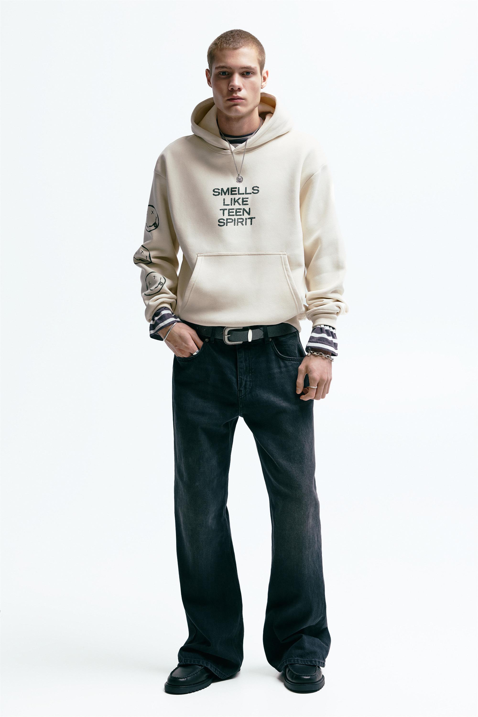 Nirvana kapüşonlu sweatshirt - Görsel 6