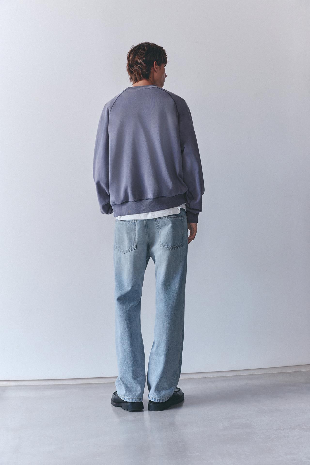 Boston round neck sweatshirt — Blue