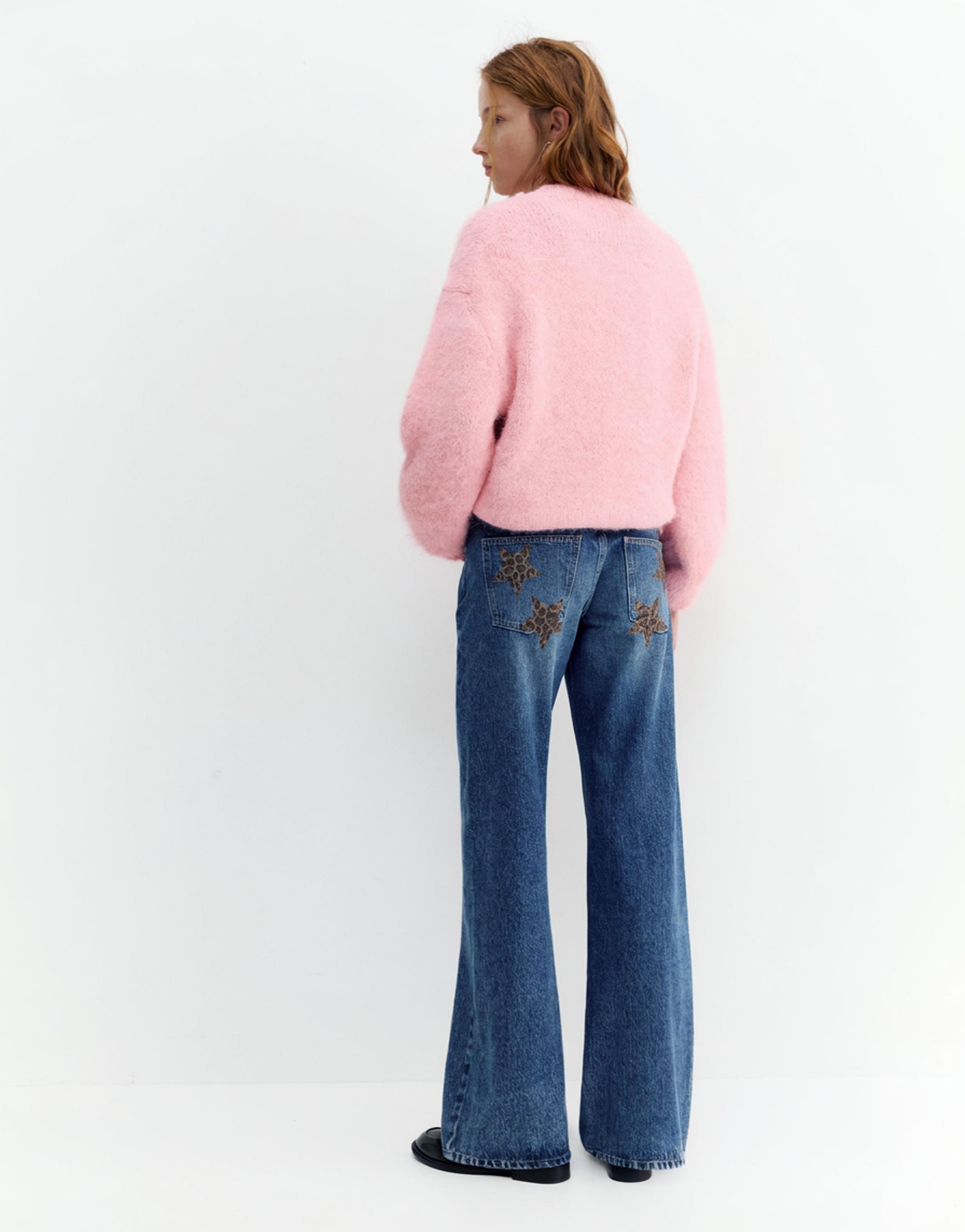 Yıldız detaylı straight fit jean - Görsel 54