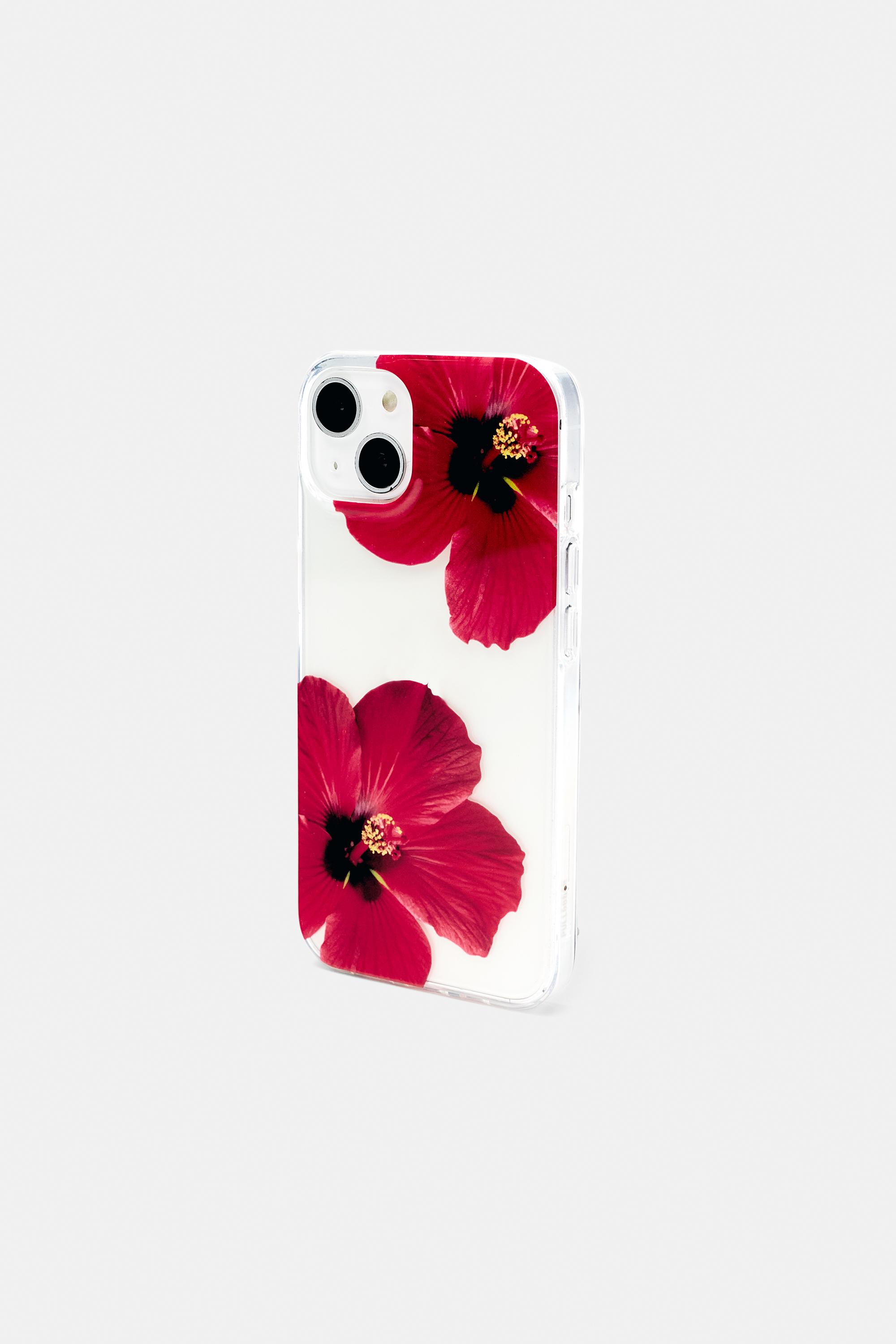 Hibiskus çiçekli iPhone kılıfı - Görsel 5