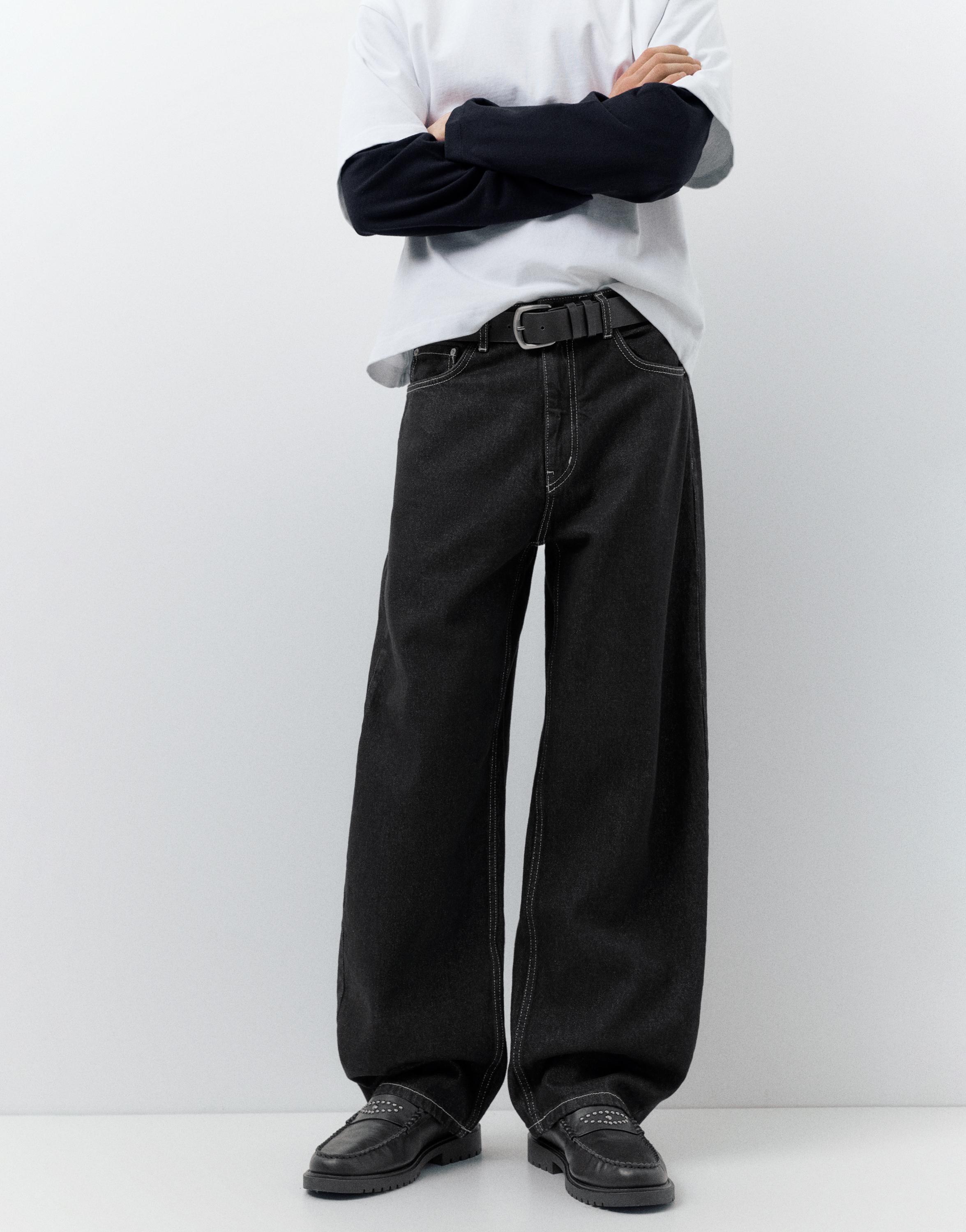 Baggy balloon jeans — Black