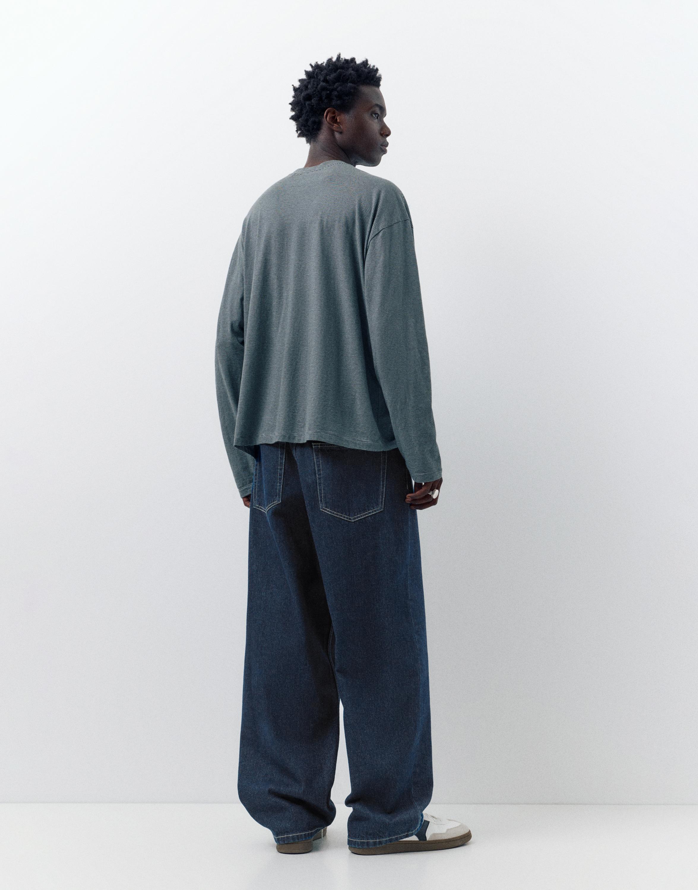 Relaxed fit baggy jeans — Indigo