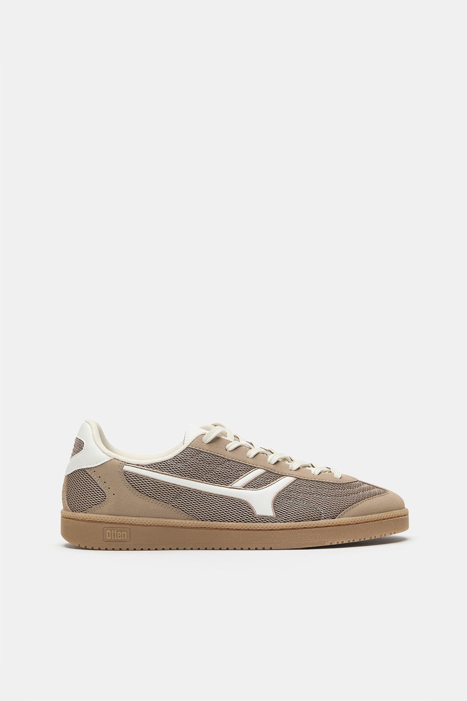 Retro textured trainers — Brown