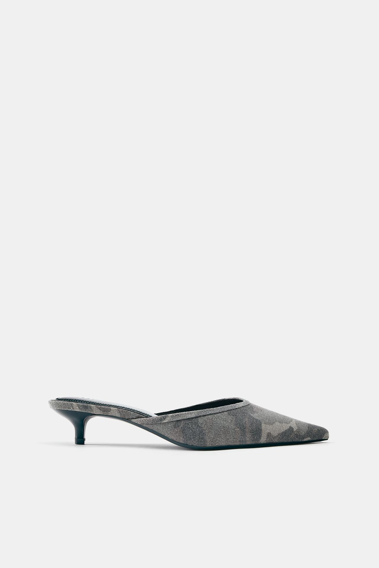 Printed mule heels — Camouflage