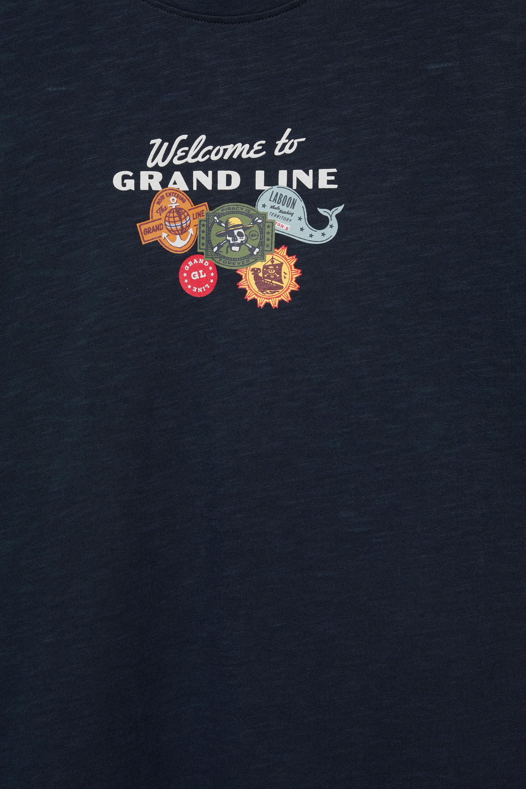 One Piece Grand Line T-shirt — Dark navy