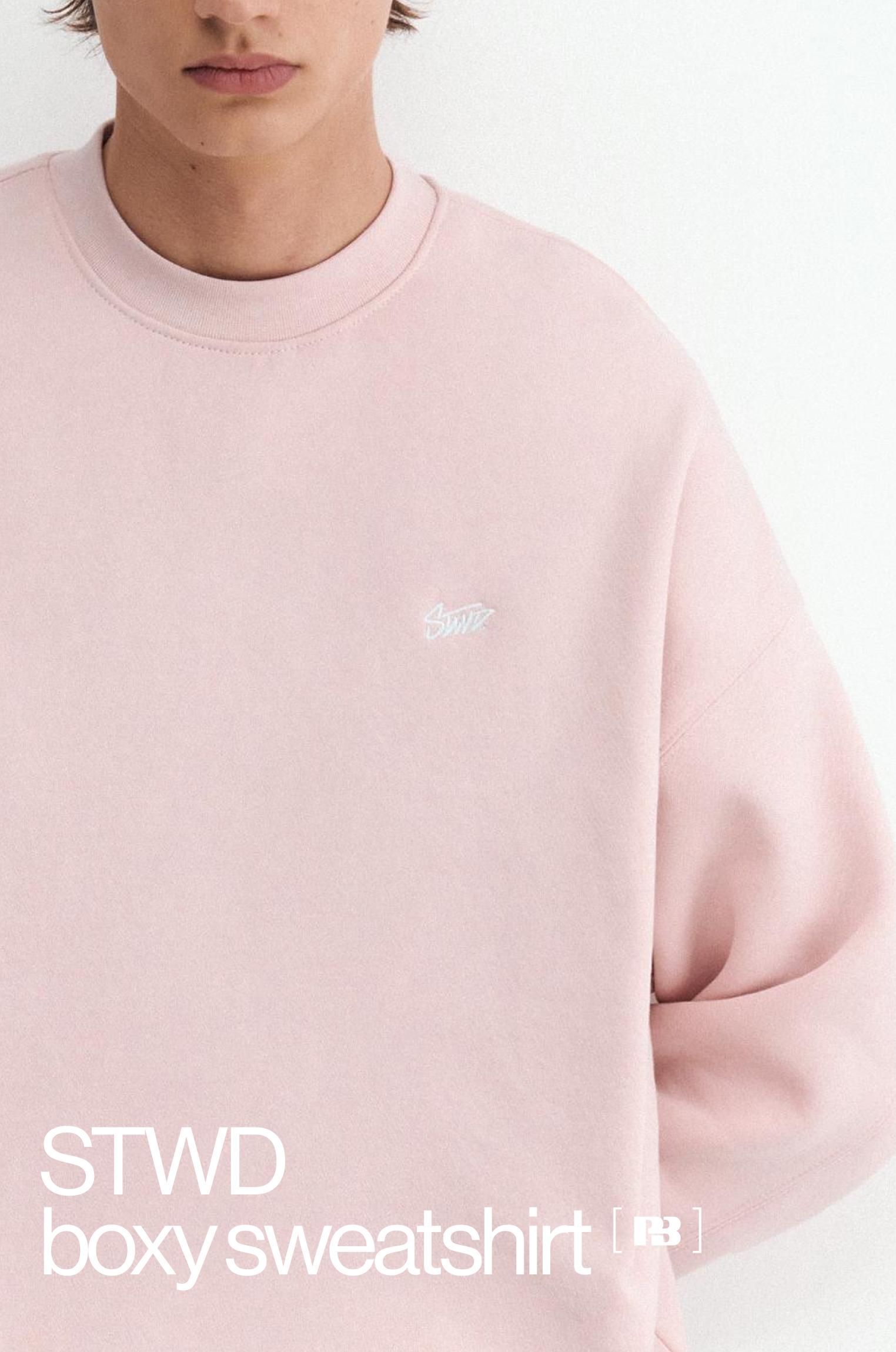 STWD boxy sweatshirt — Pink