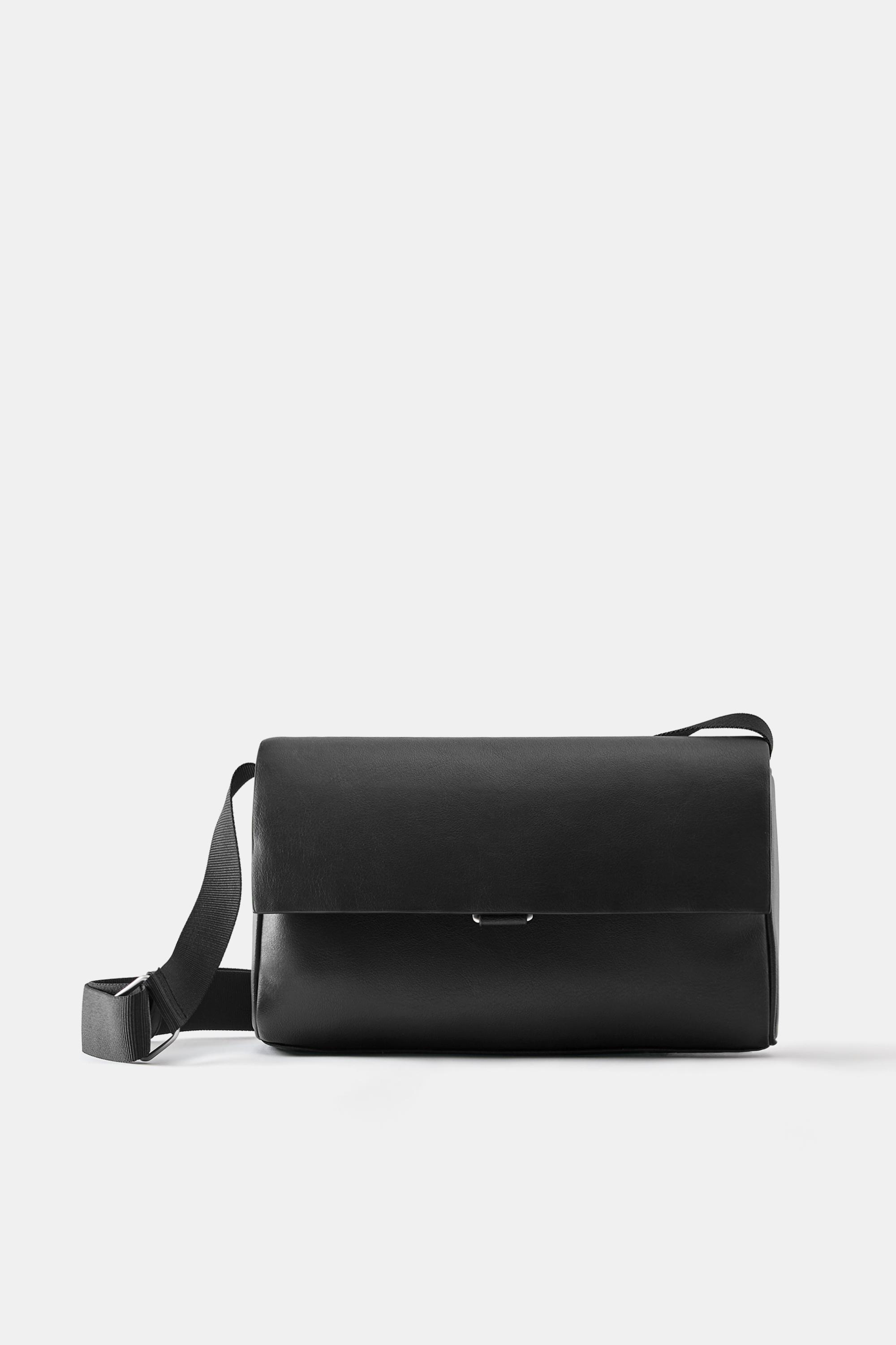 Flap crossbody bag — Black