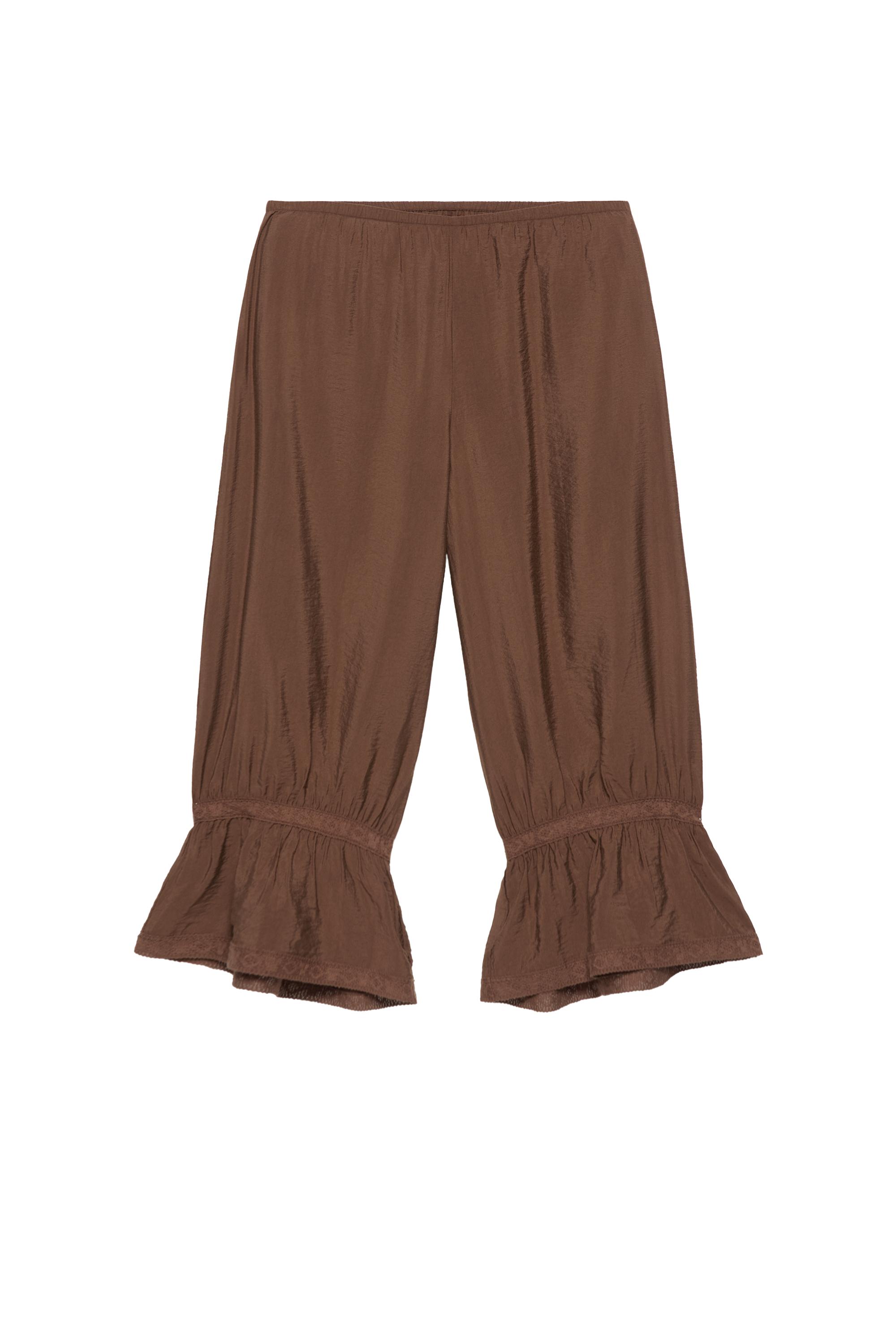 Kahverengi bloomer pantolon