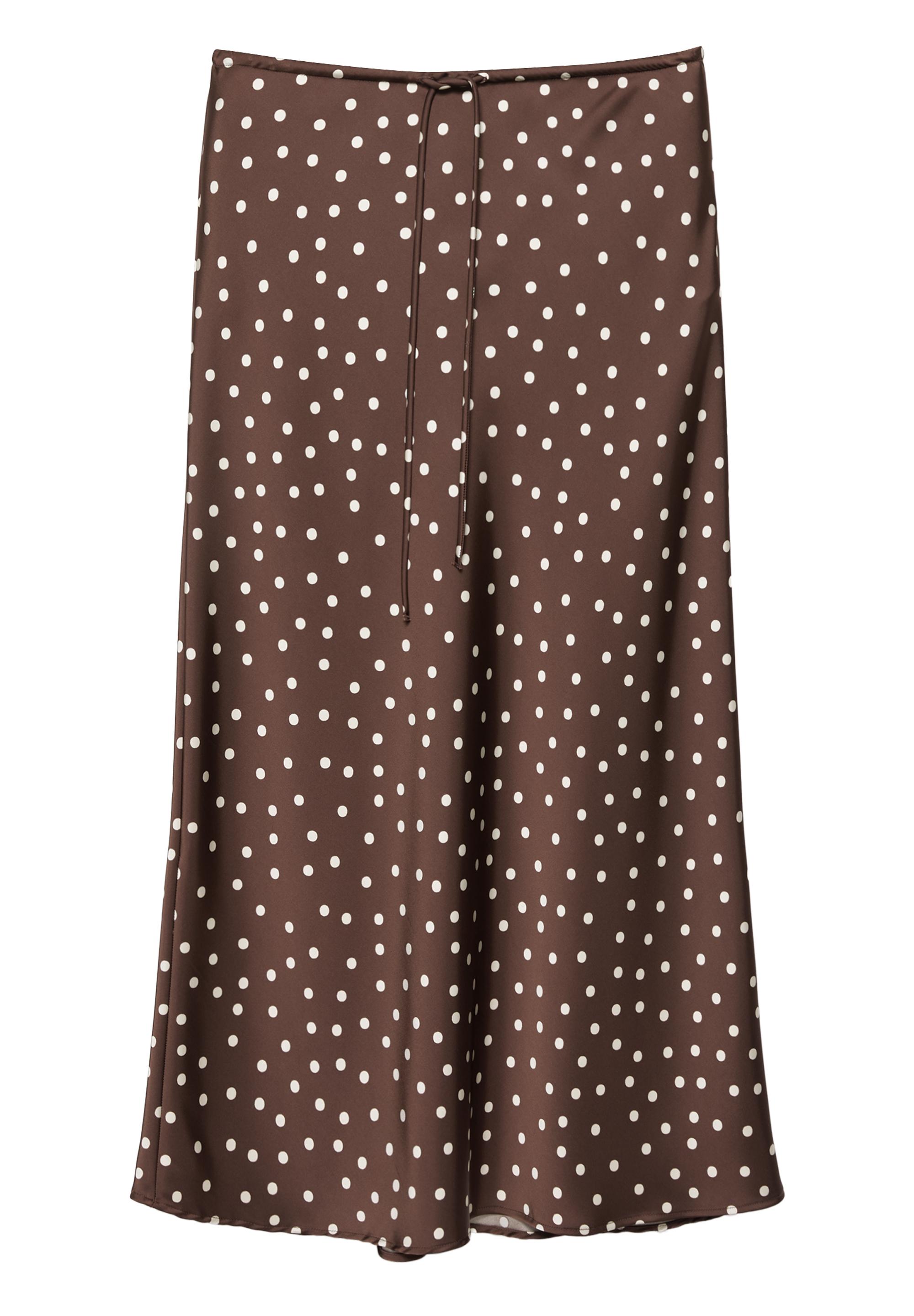 Satin midi skirt — Print 1