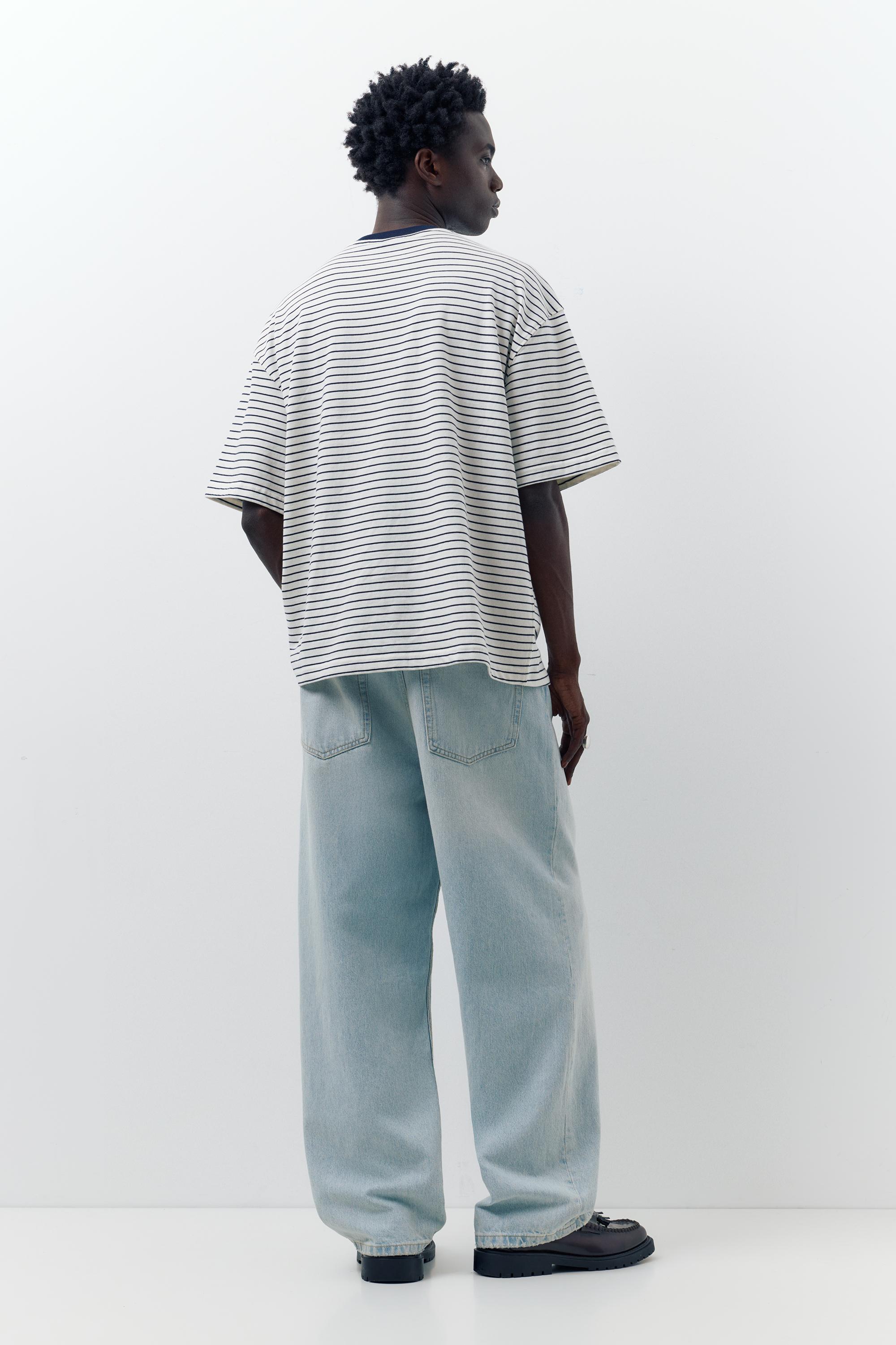 Relaxed fit baggy jeans — Pale indigo